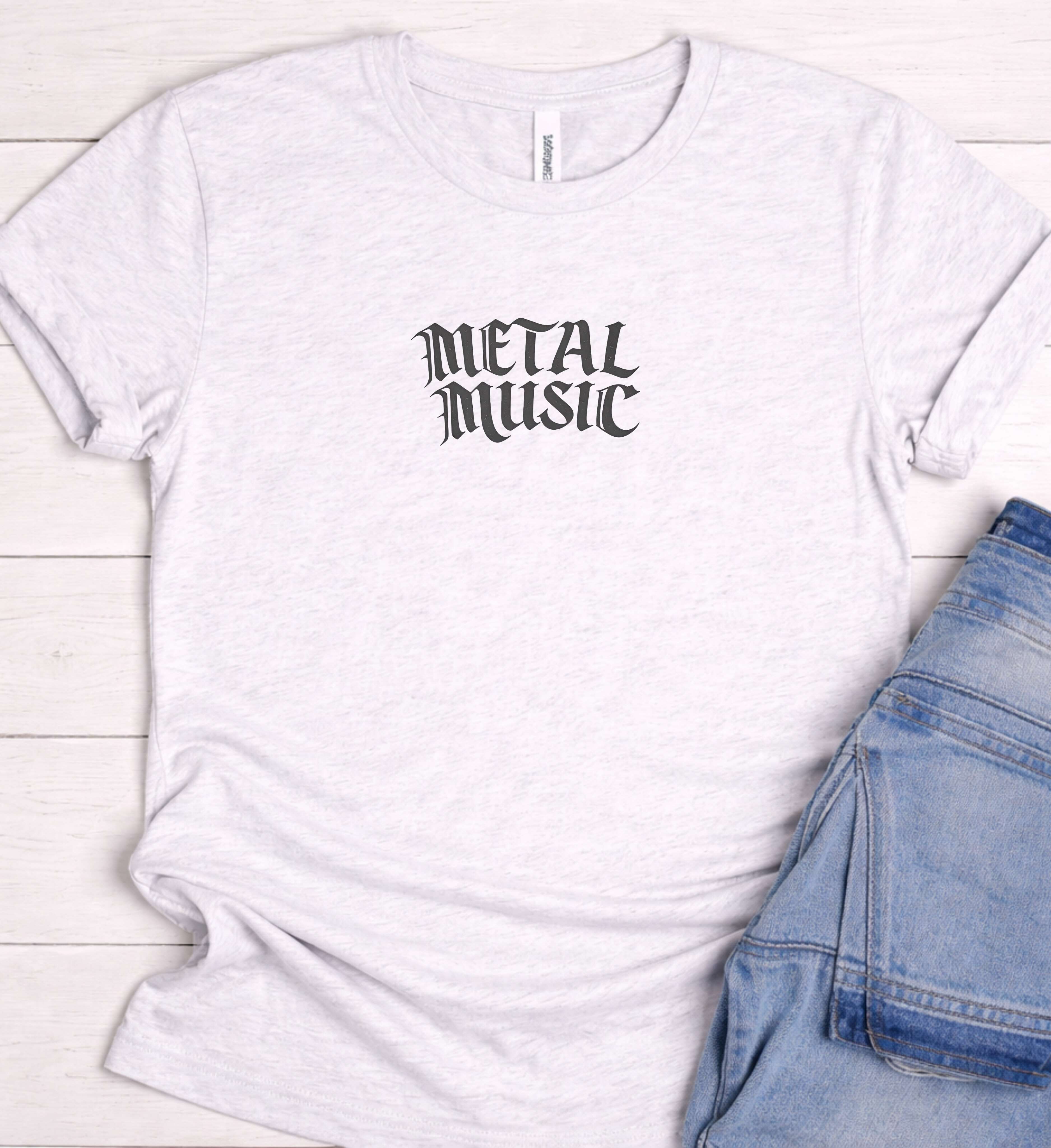 Metal Music Shirt – Gothic Heavy Metal Graphic Tee