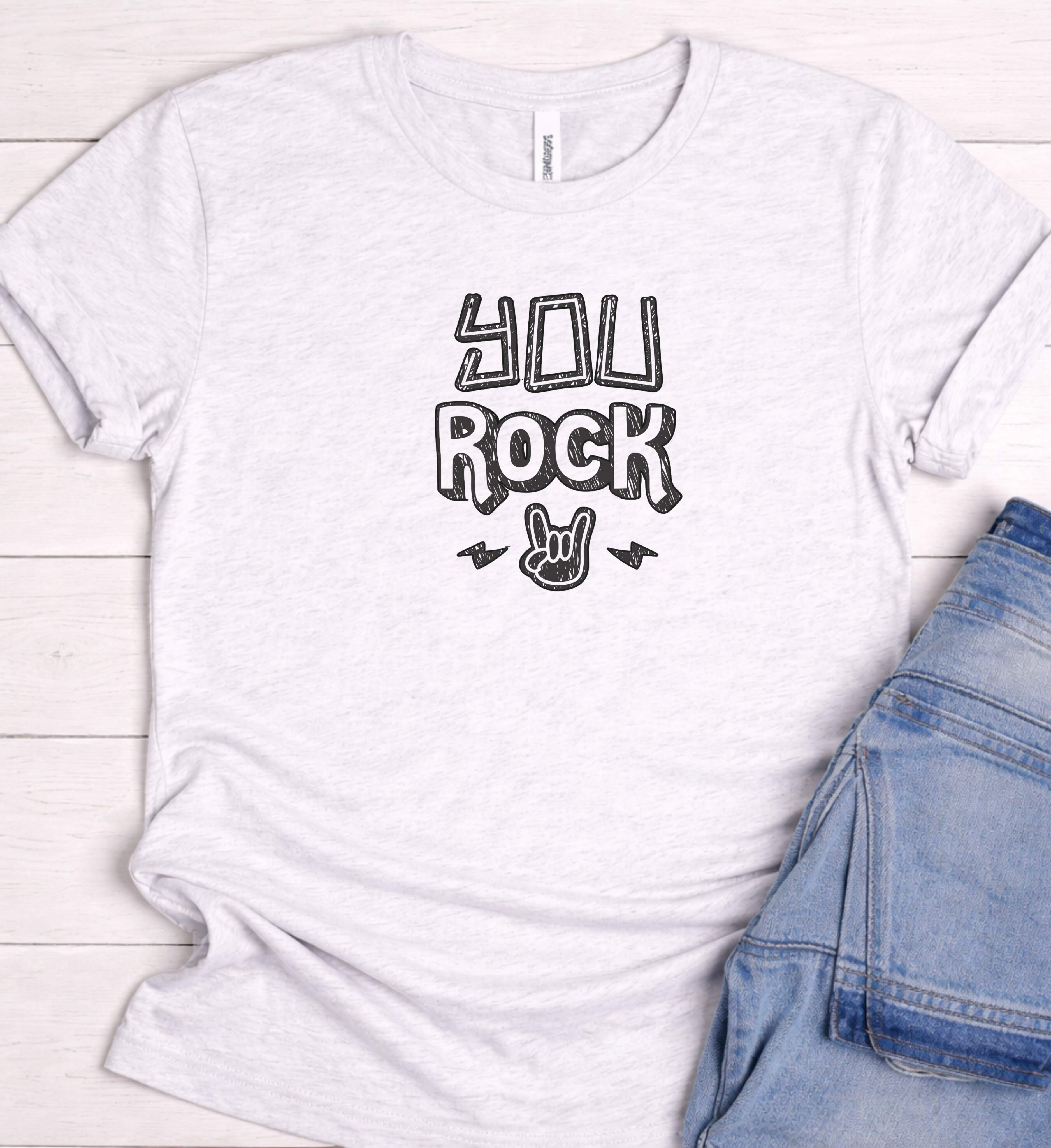 You Rock Shirt – Funny Music Graphic Tee