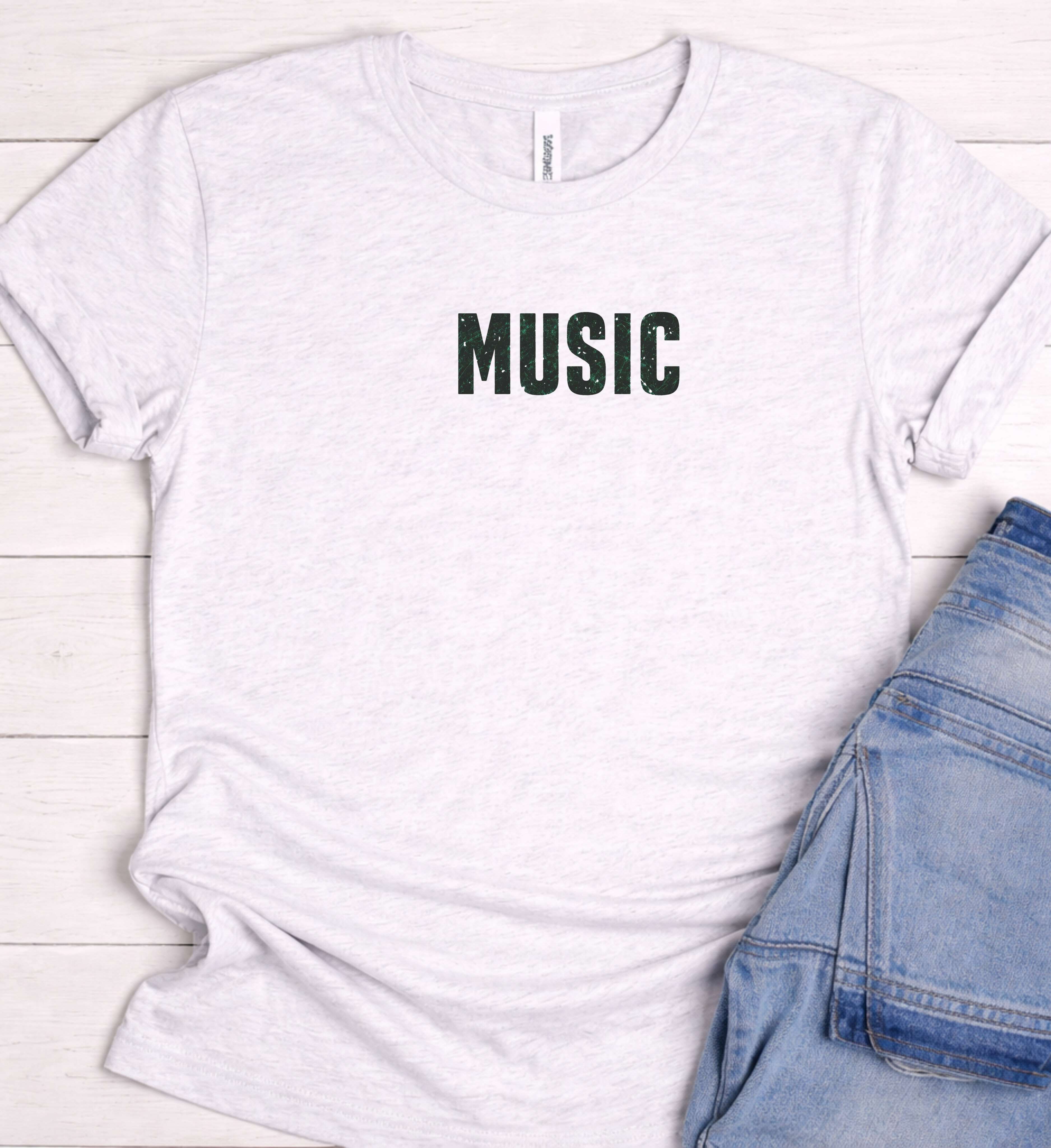 Bold Music Shirt – Minimalist Streetwear Tee