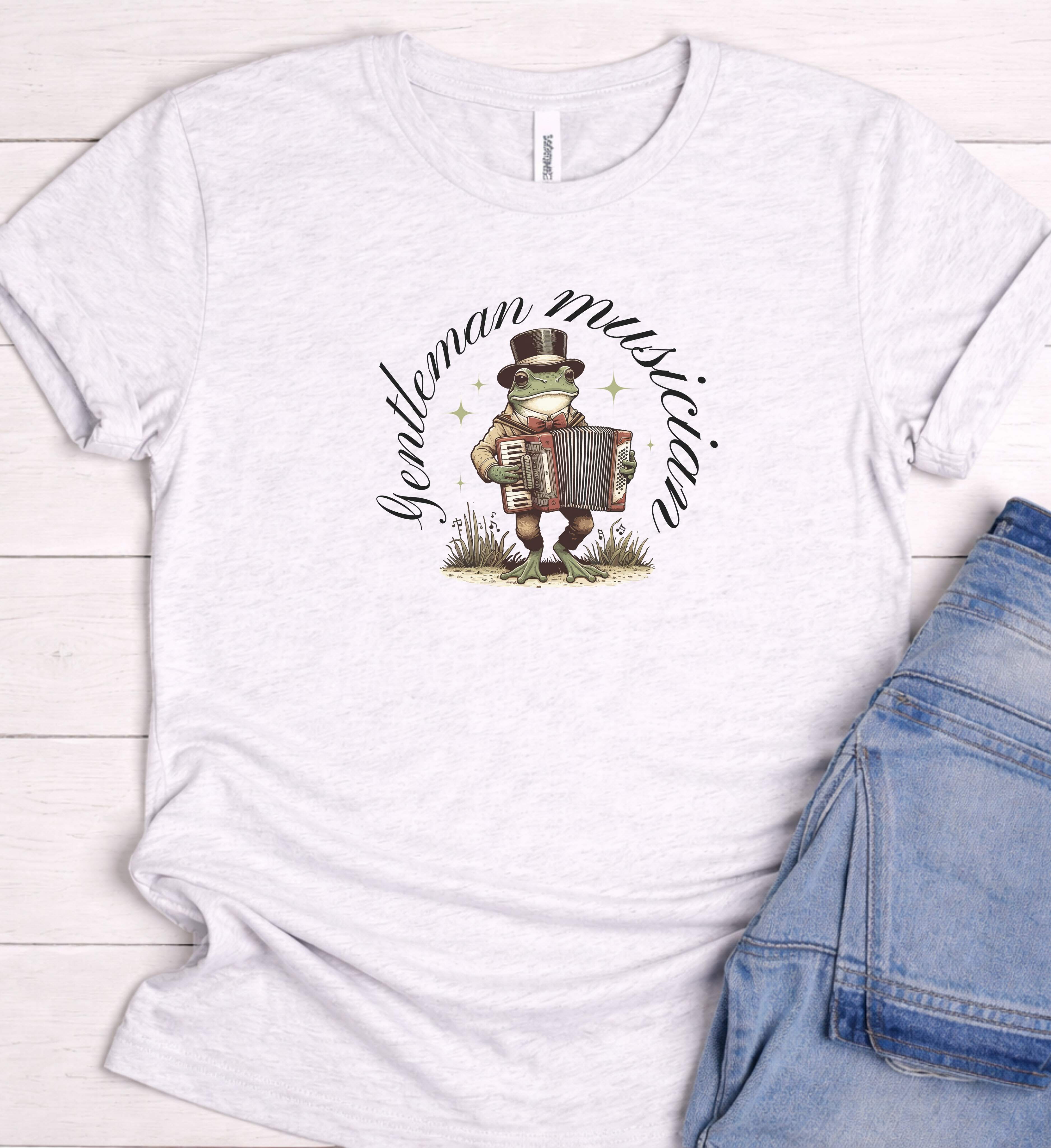 Funny Frog Music Shirt – Accordion Frog Tee