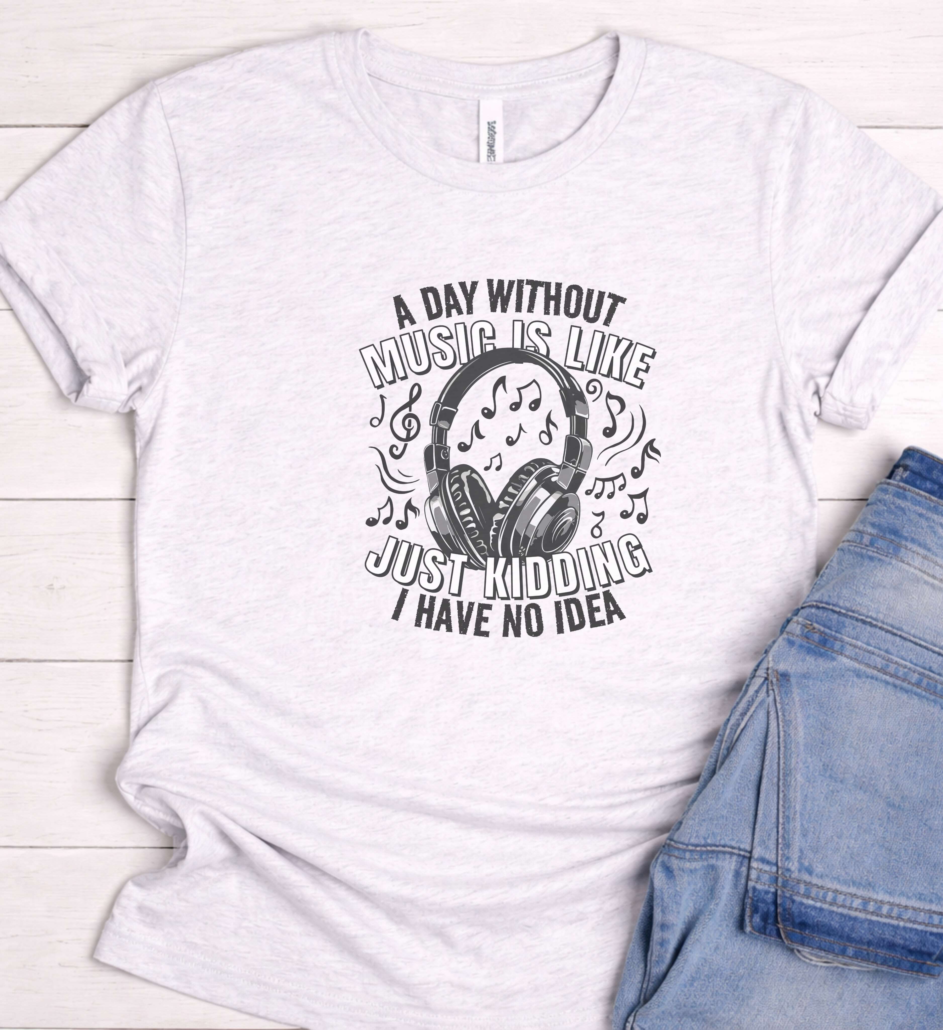 Music Is Life Headphone Shirt