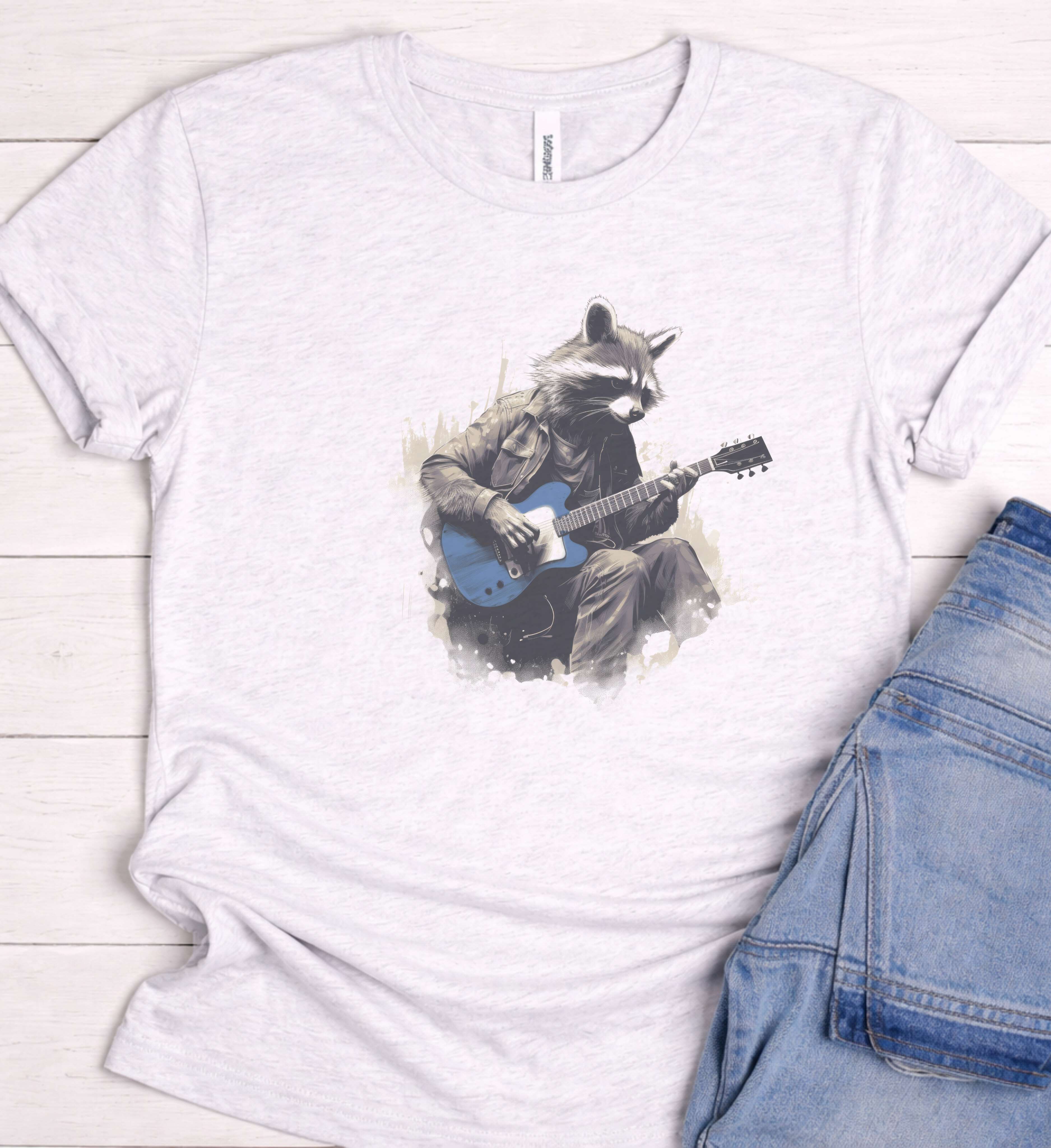 Raccoon Guitar Tee – Wild Sound Energy