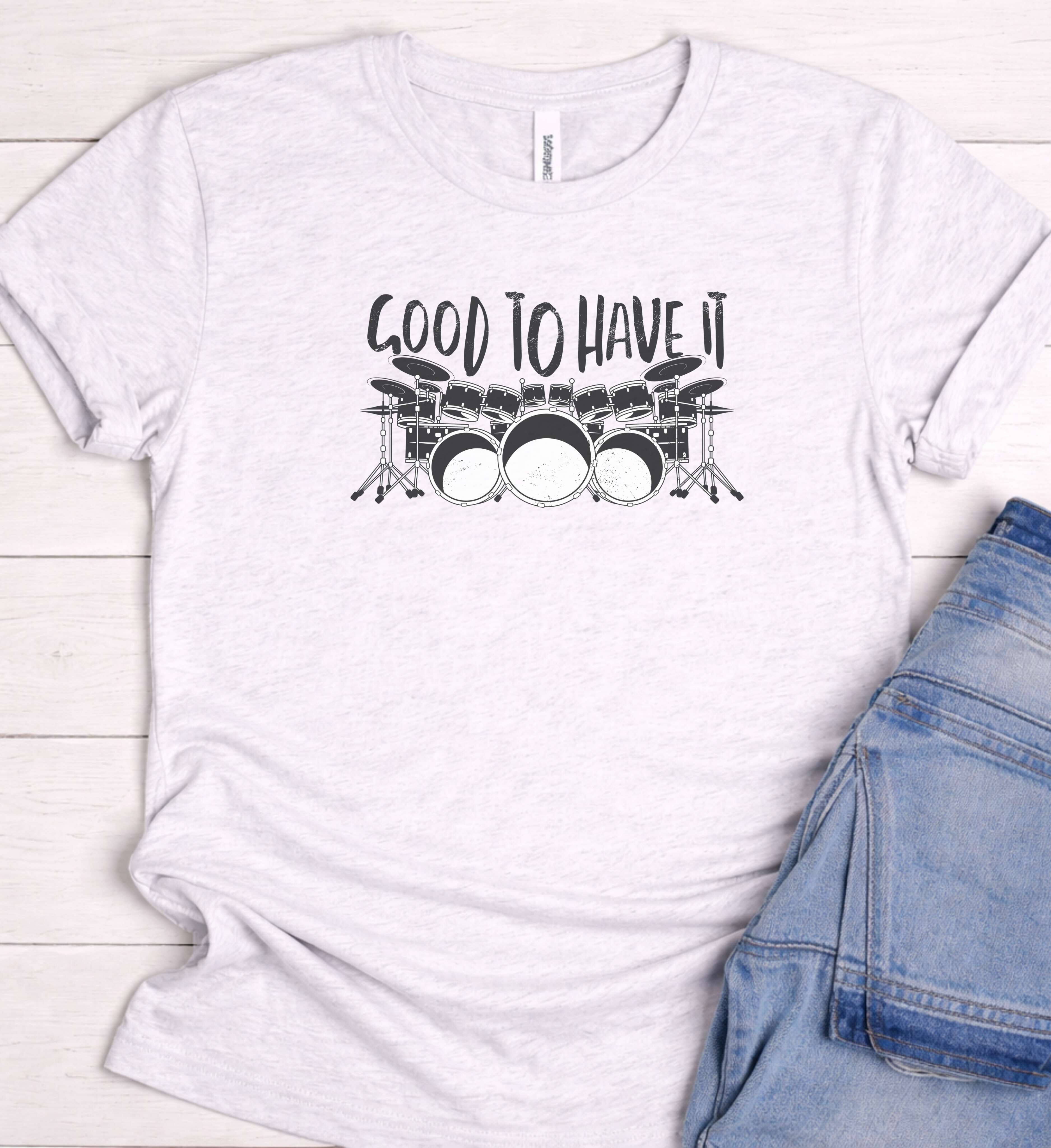 Drummer Shirt – Drum Kit Music Graphic Tee