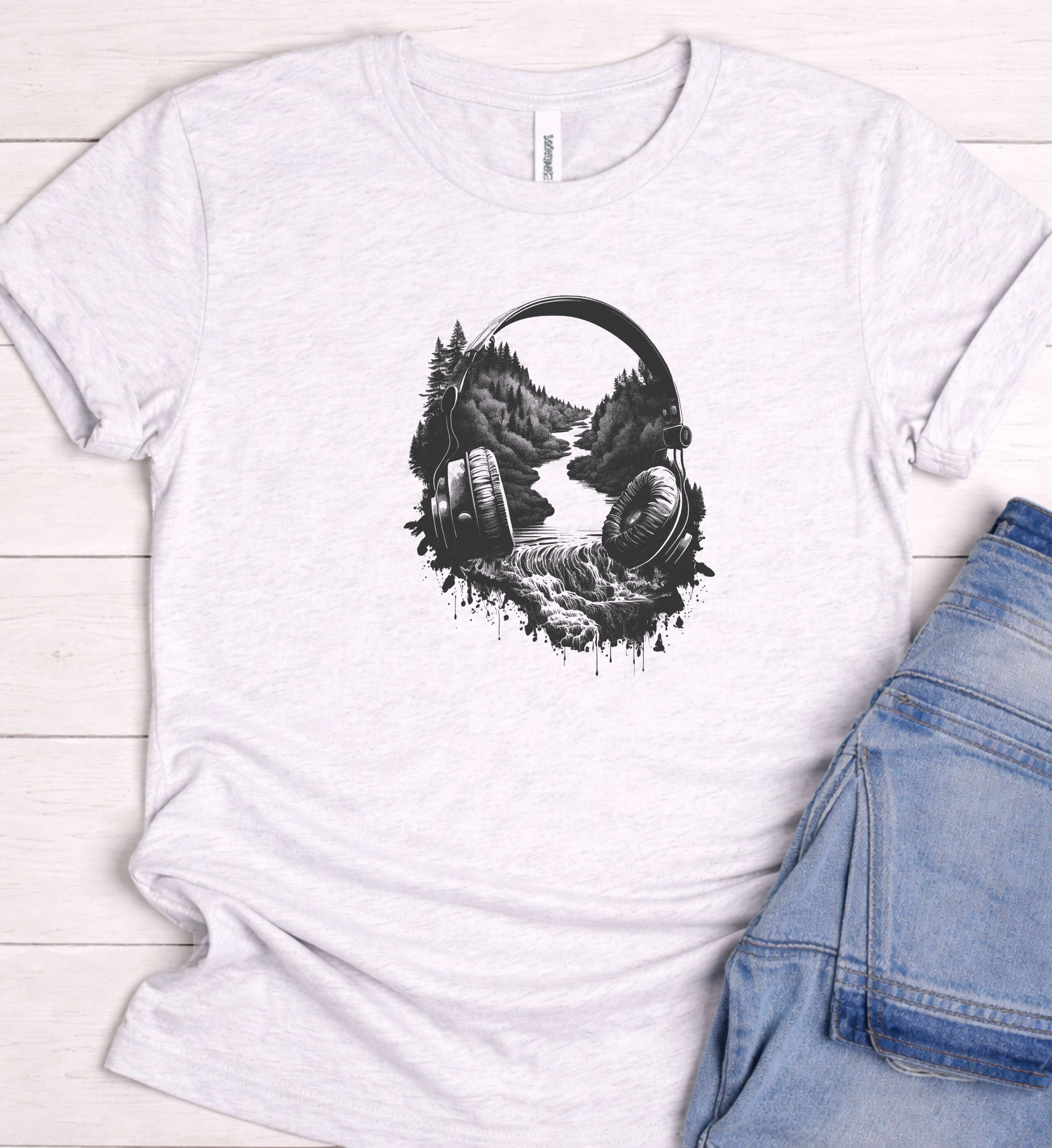 Soundscape Headphone Shirt – Where Music Meets Nature