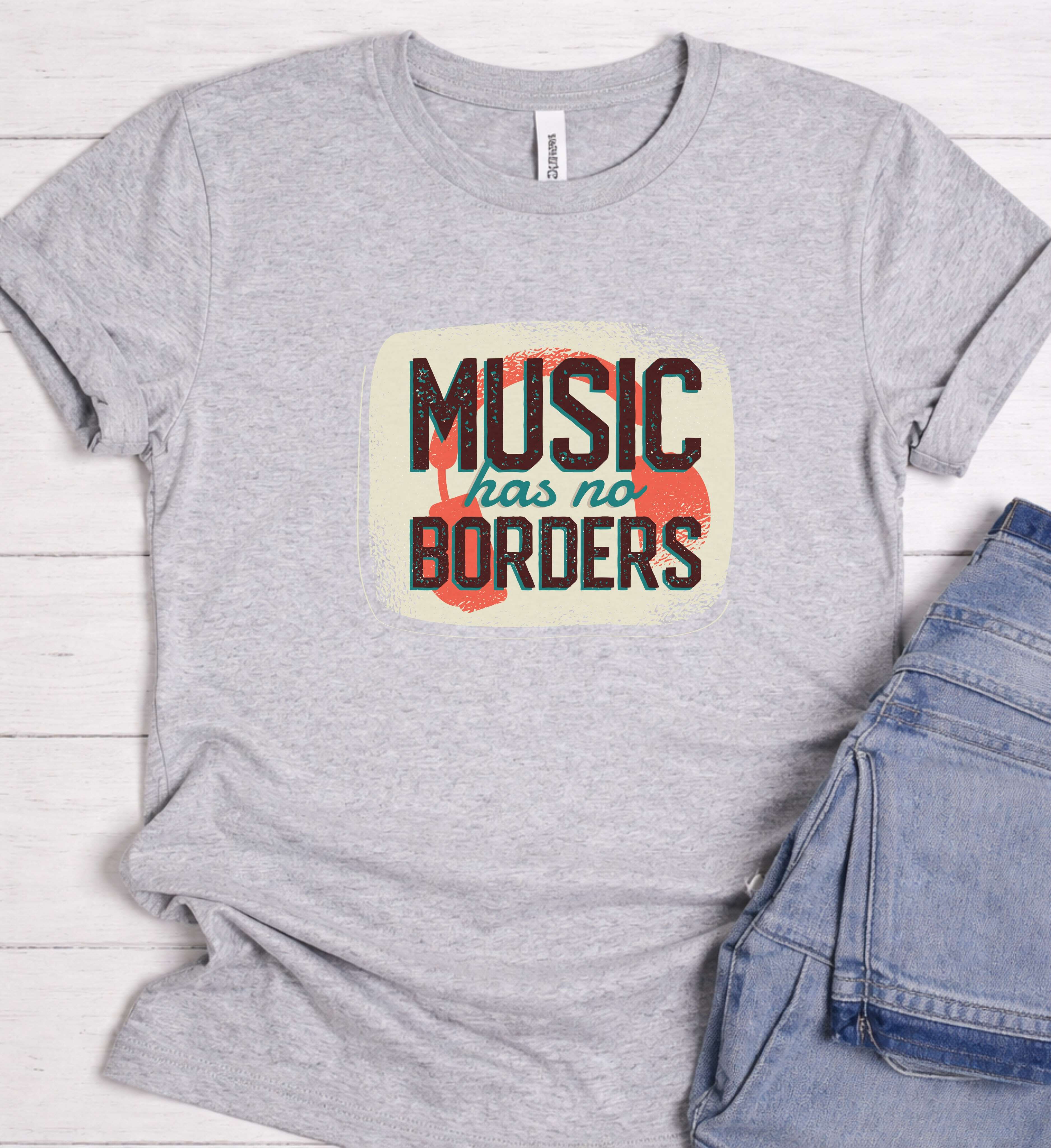 Music Has No Borders Tee – A Universal Message