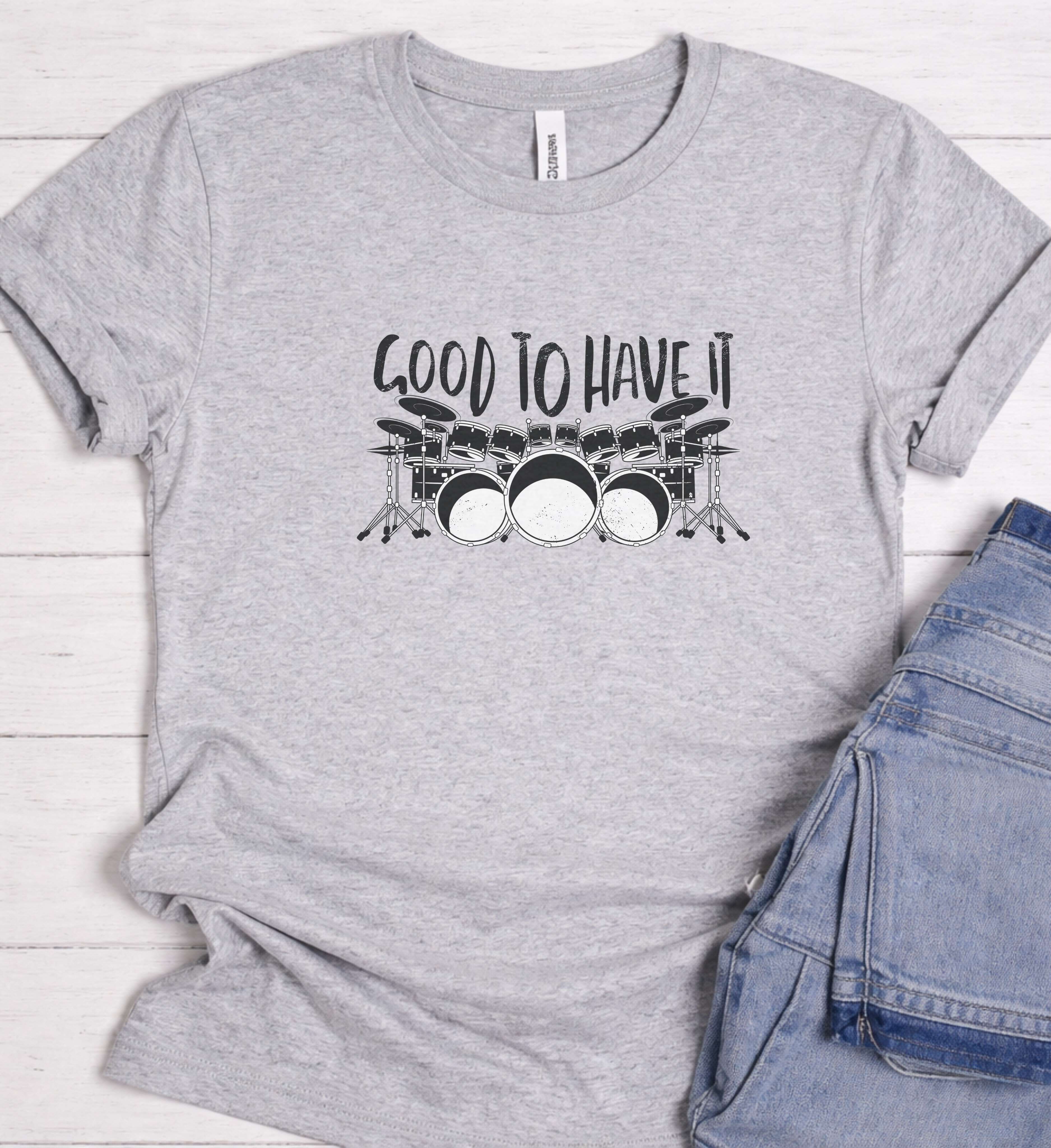 Drummer Shirt – Drum Kit Music Graphic Tee