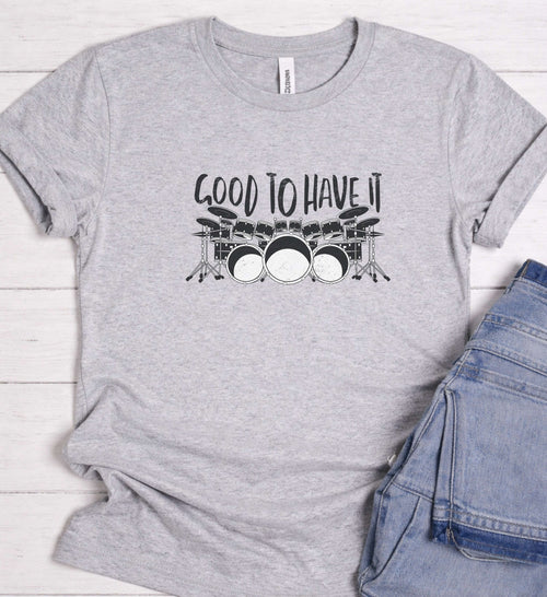 Drummer Shirt – Drum Kit Music Graphic Tee