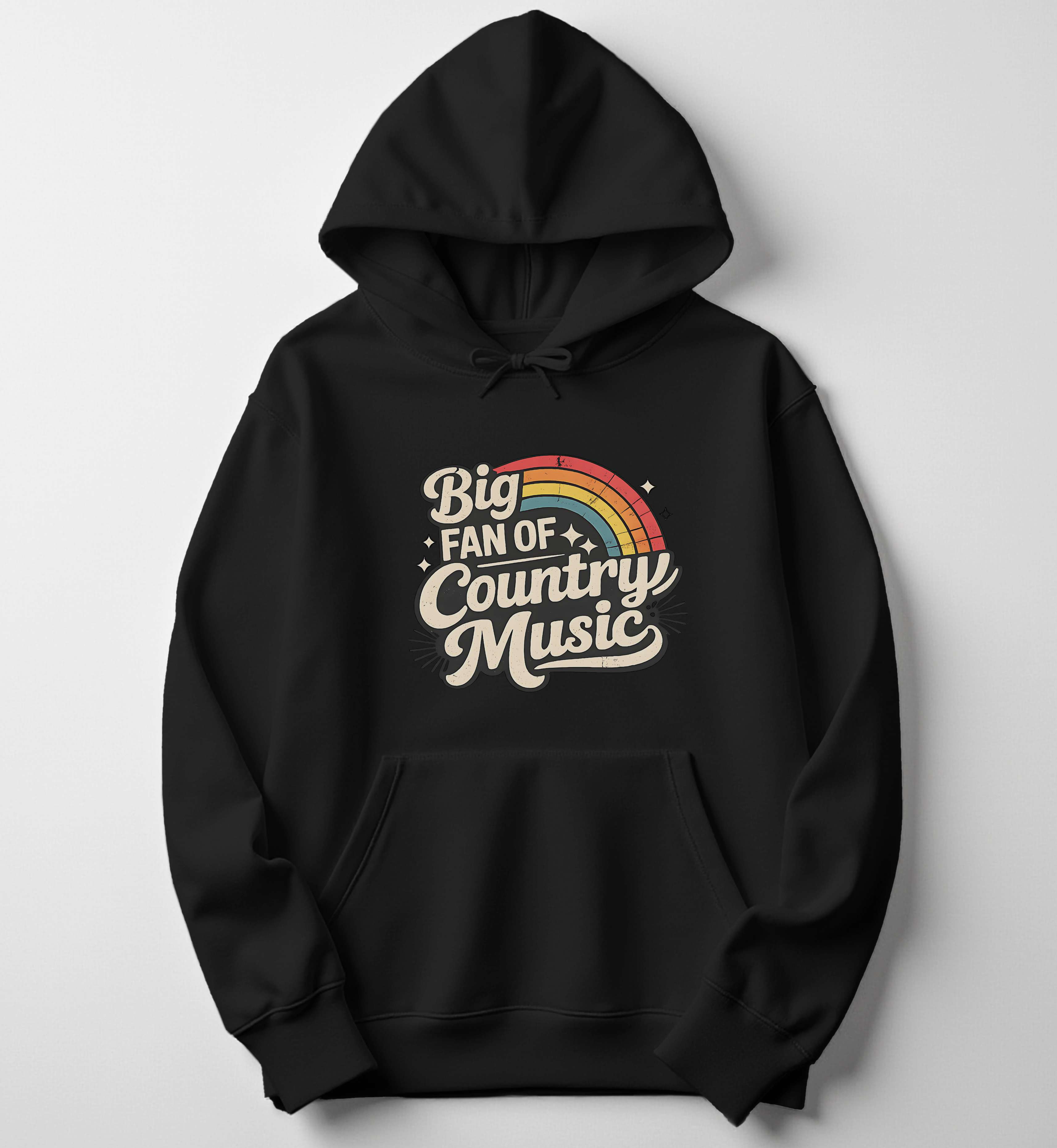 Big Fan of Country Music Hoodie – Vintage Western Music Hoodie