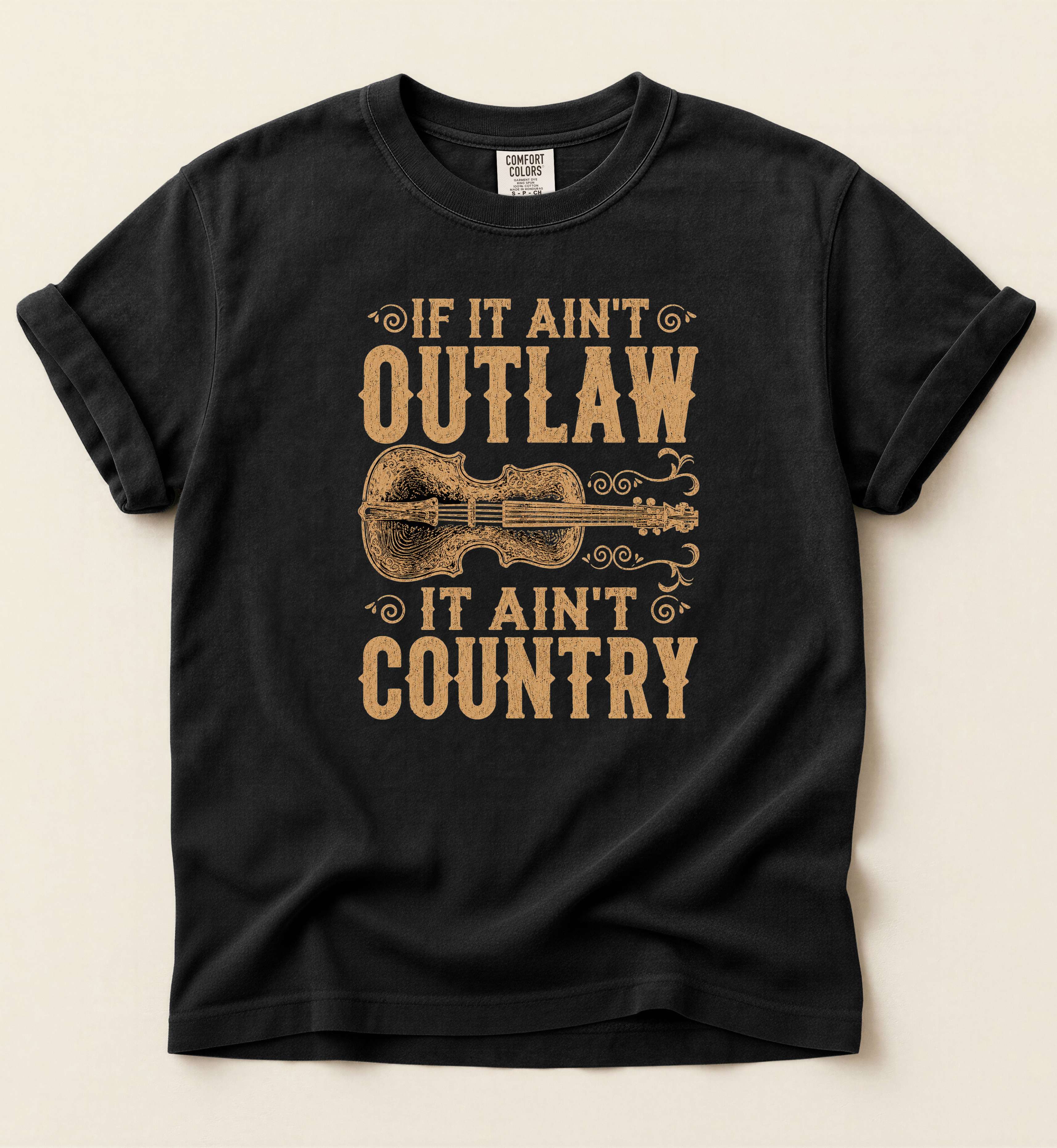 If It Ain't Outlaw It Ain't Country Shirt – Vintage Country Music Graphic Tee