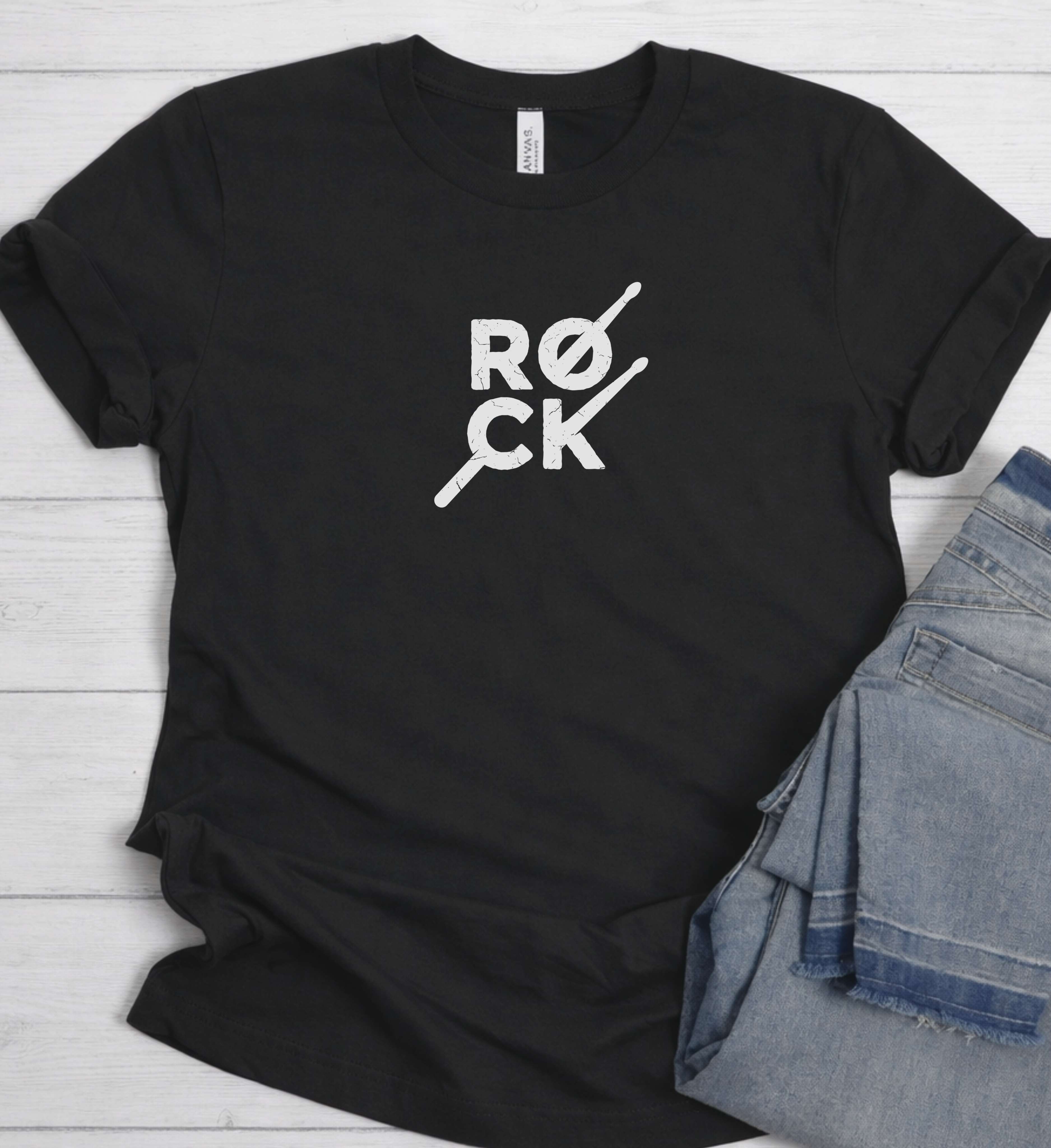 Rock Music Shirt – Minimal Grunge Graphic Tee