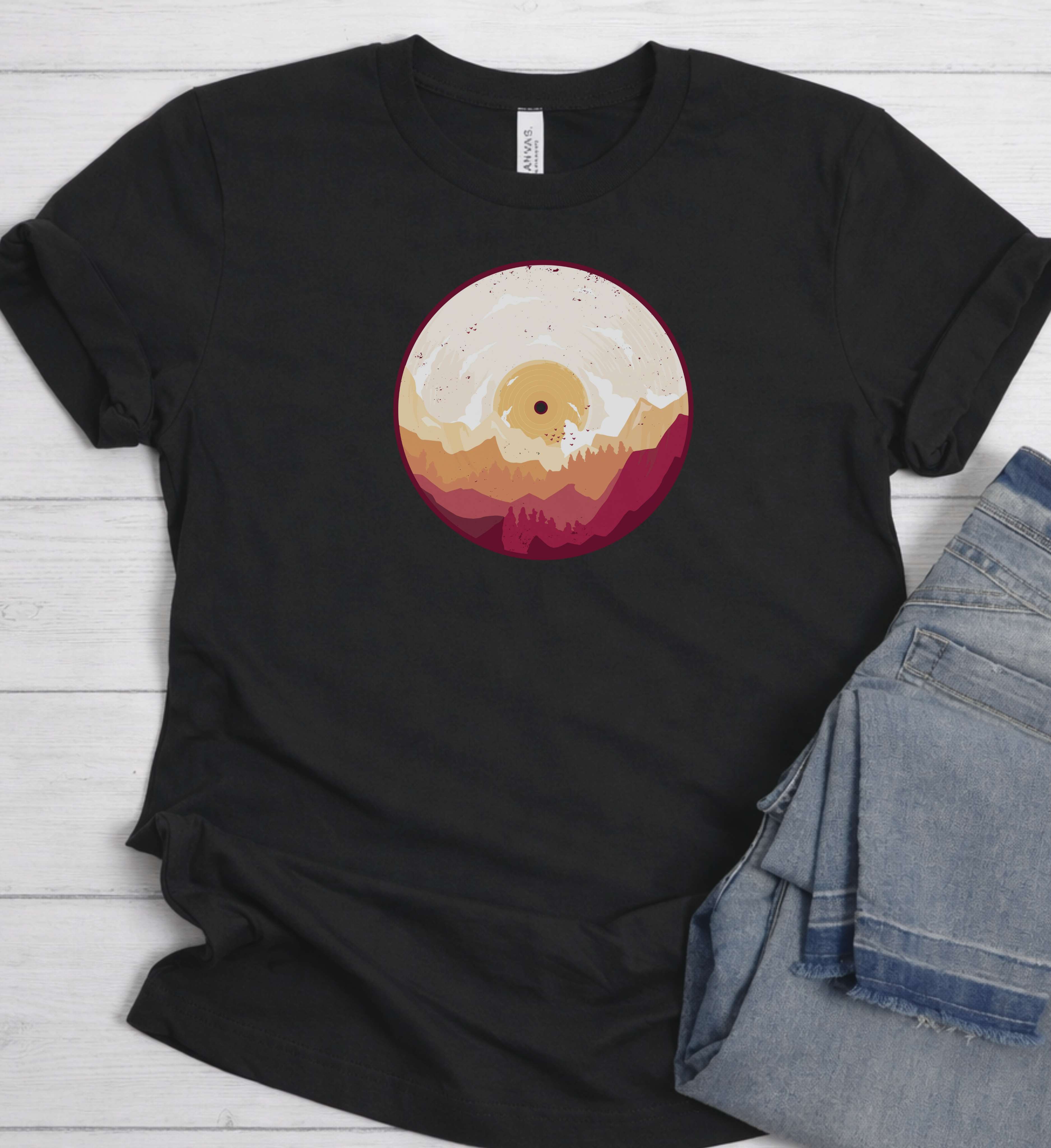 Vinyl Landscape Tee – Sound Meets Horizon