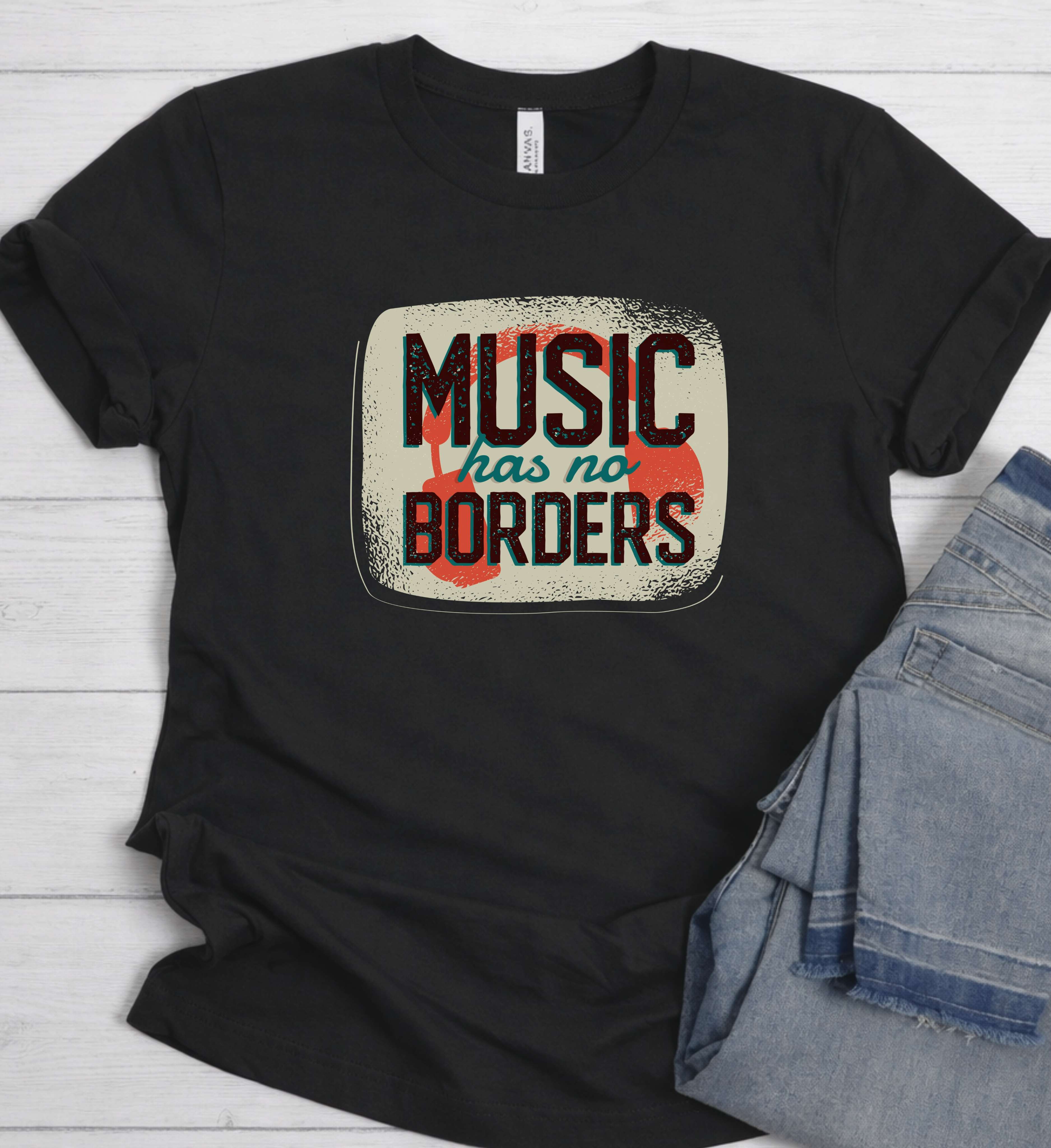 Music Has No Borders Tee – A Universal Message