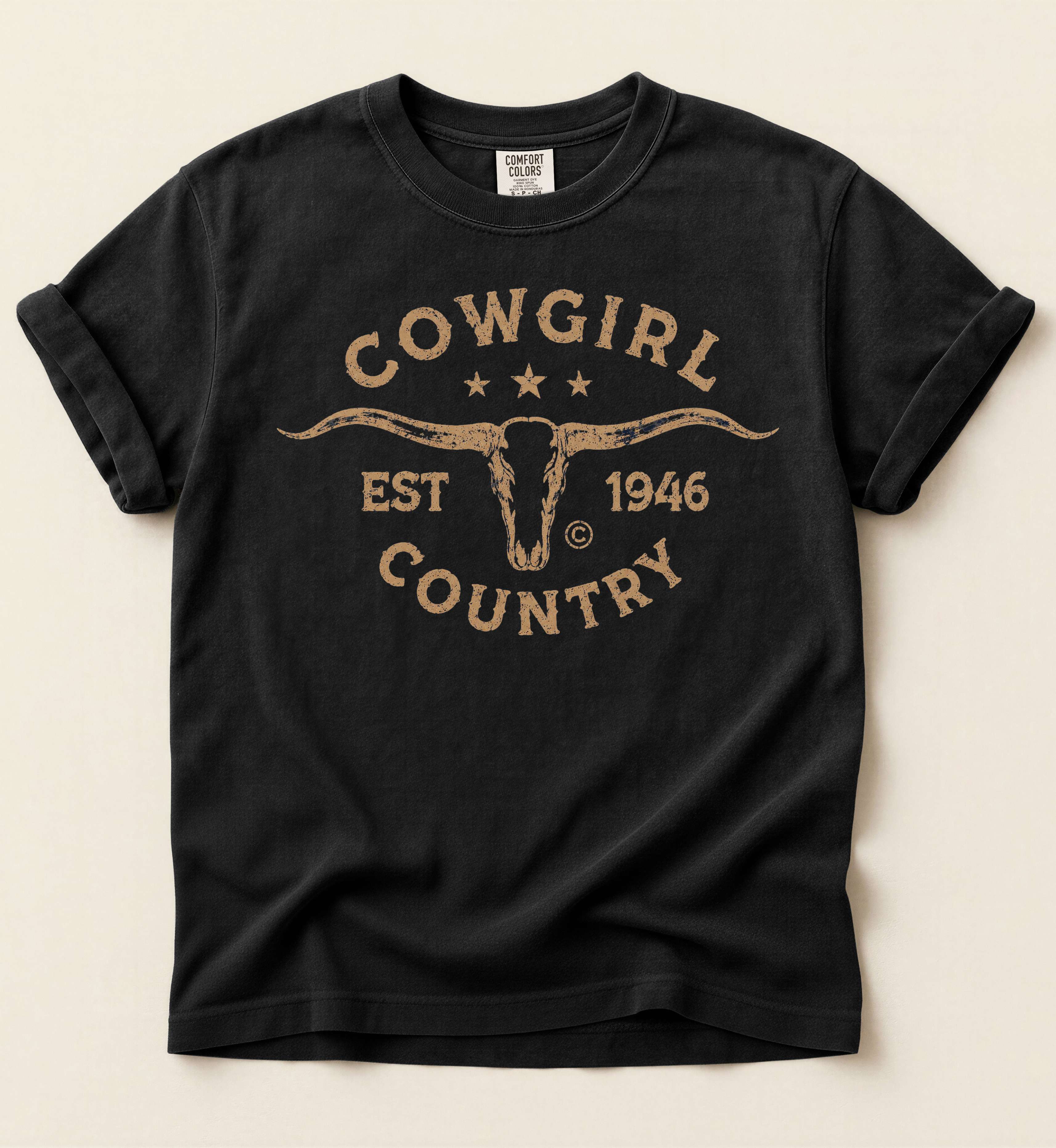Cowgirl Country – Vintage Western Lifestyle Tee