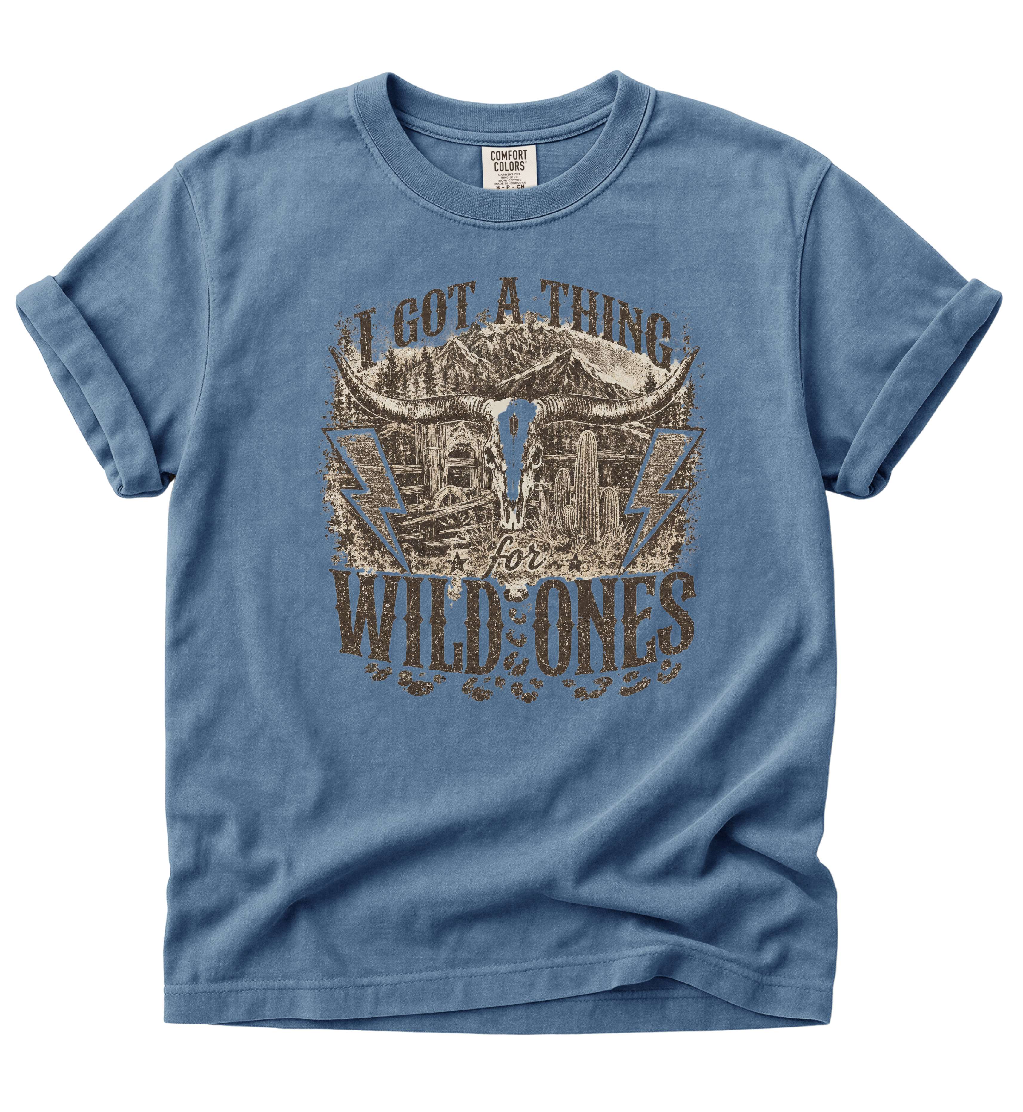 I Got A Thing For Wild Ones Shirt – Vintage Outlaw Country Graphic Tee