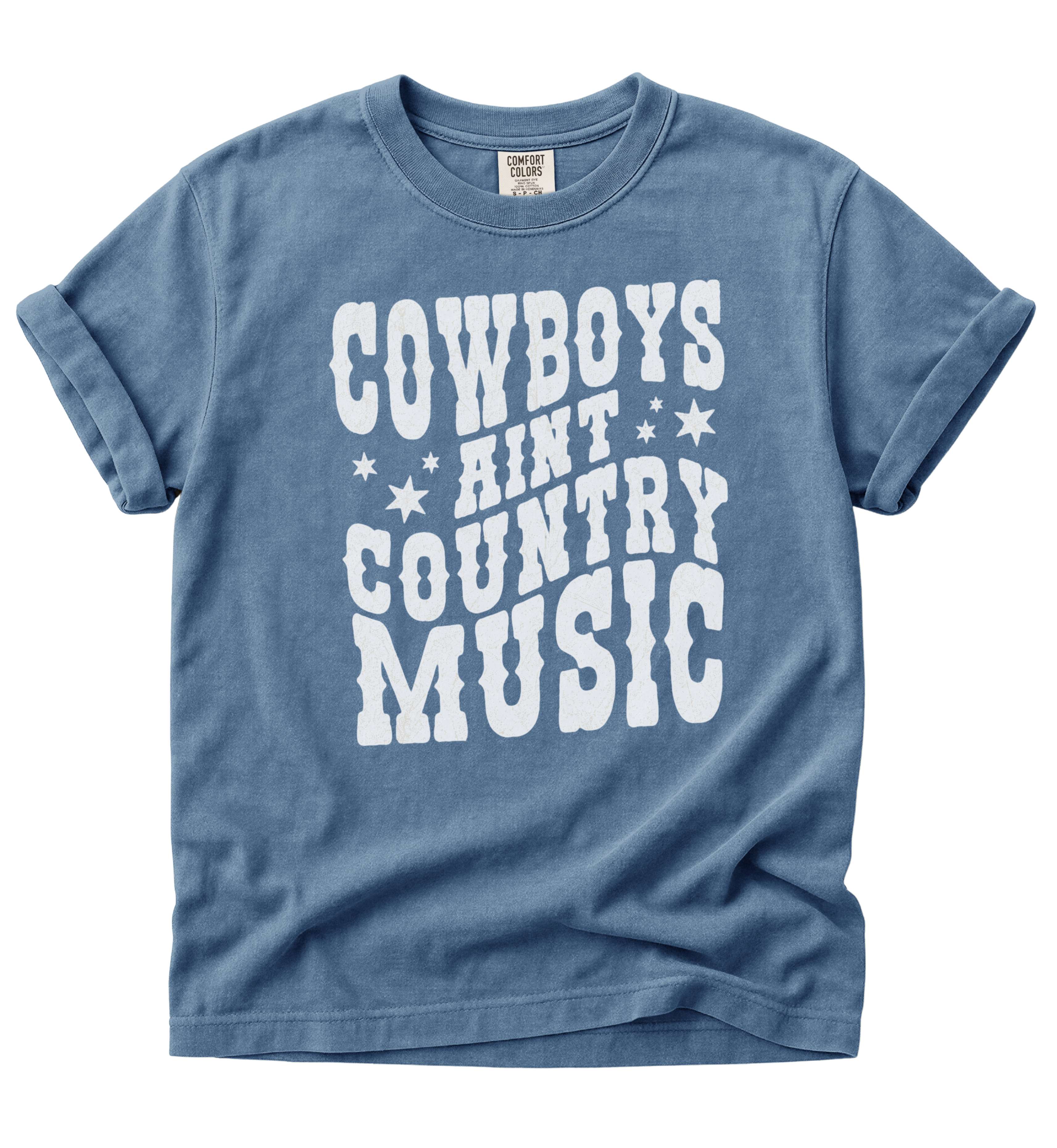 Cowboys Ain't Country Music – Vintage Western Statement Tee