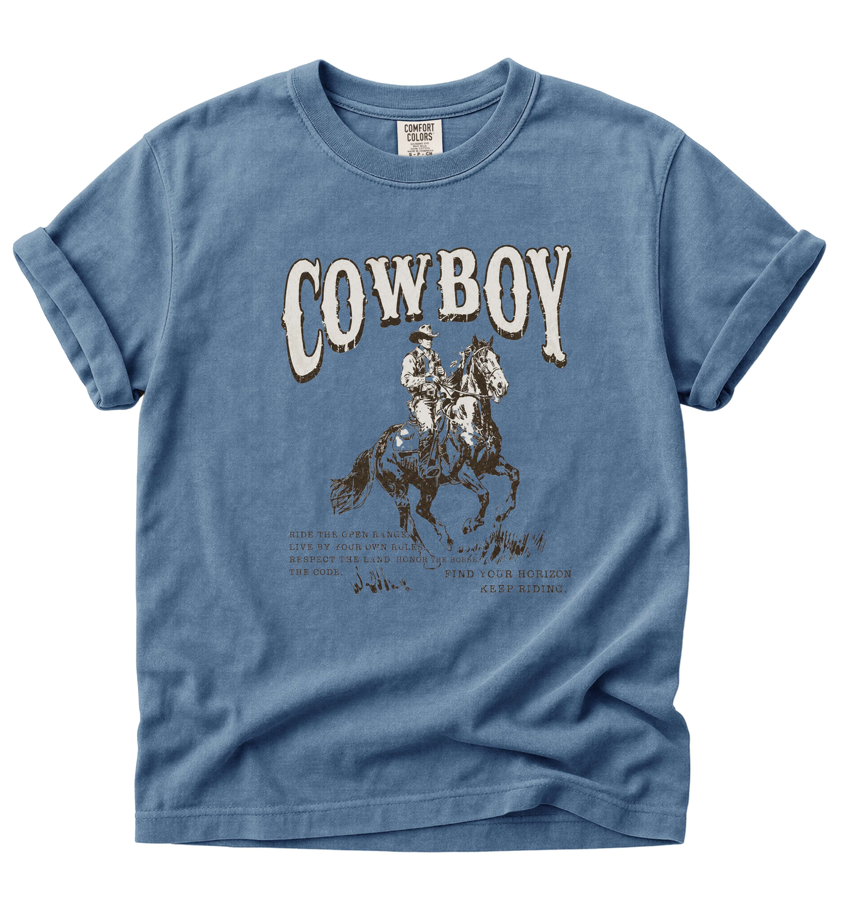 Cowboy – Vintage Western Horse Rider Tee