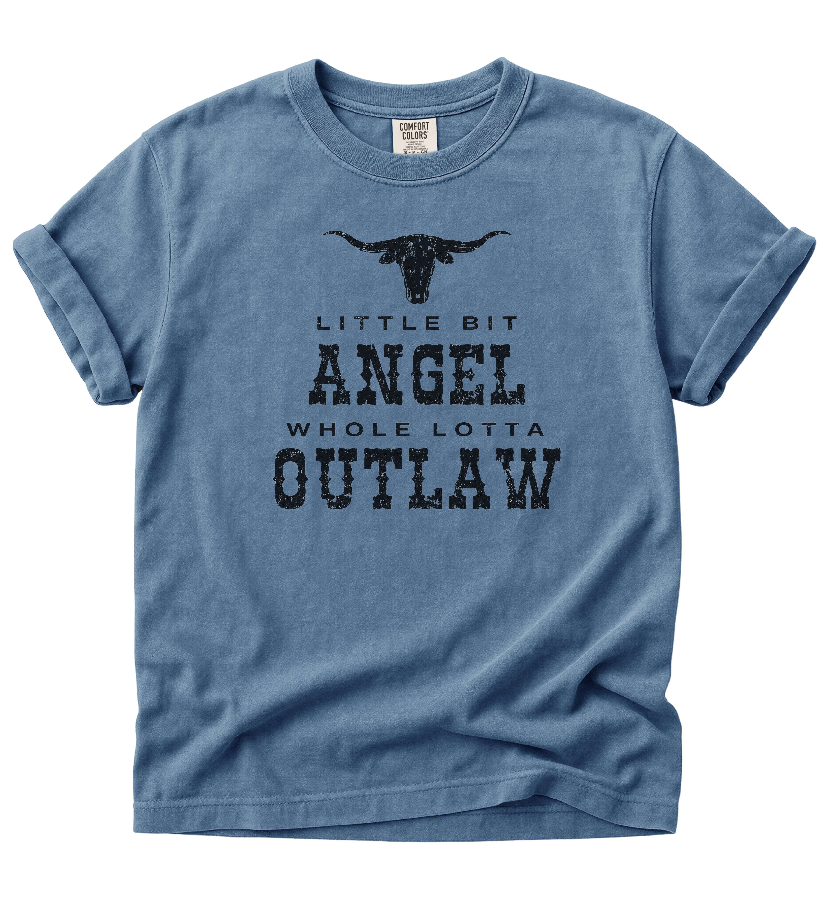 Little Bit Angel Whole Lotta Outlaw Shirt