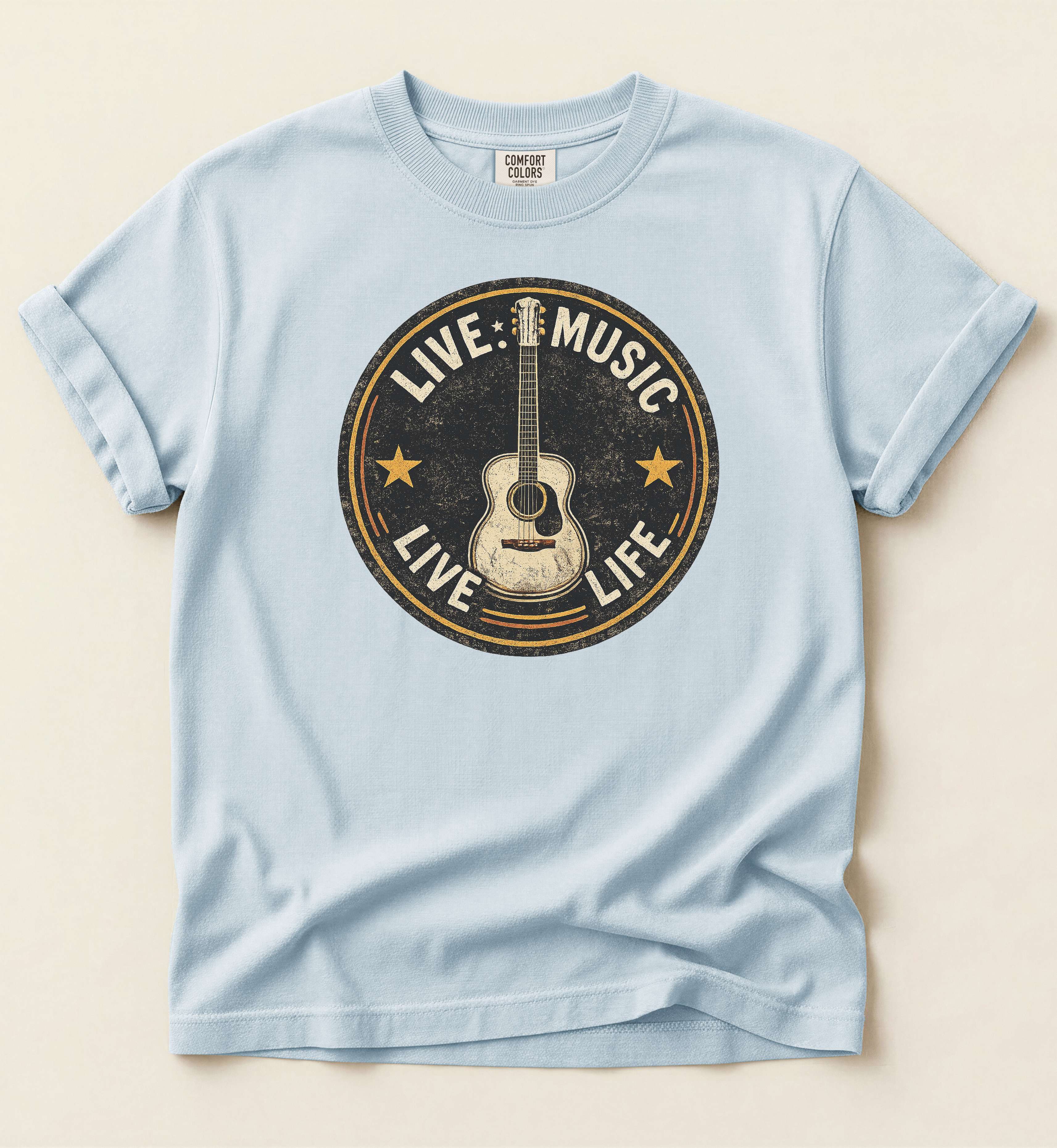 Live Music Live Life Shirt – Country Music Graphic Tee