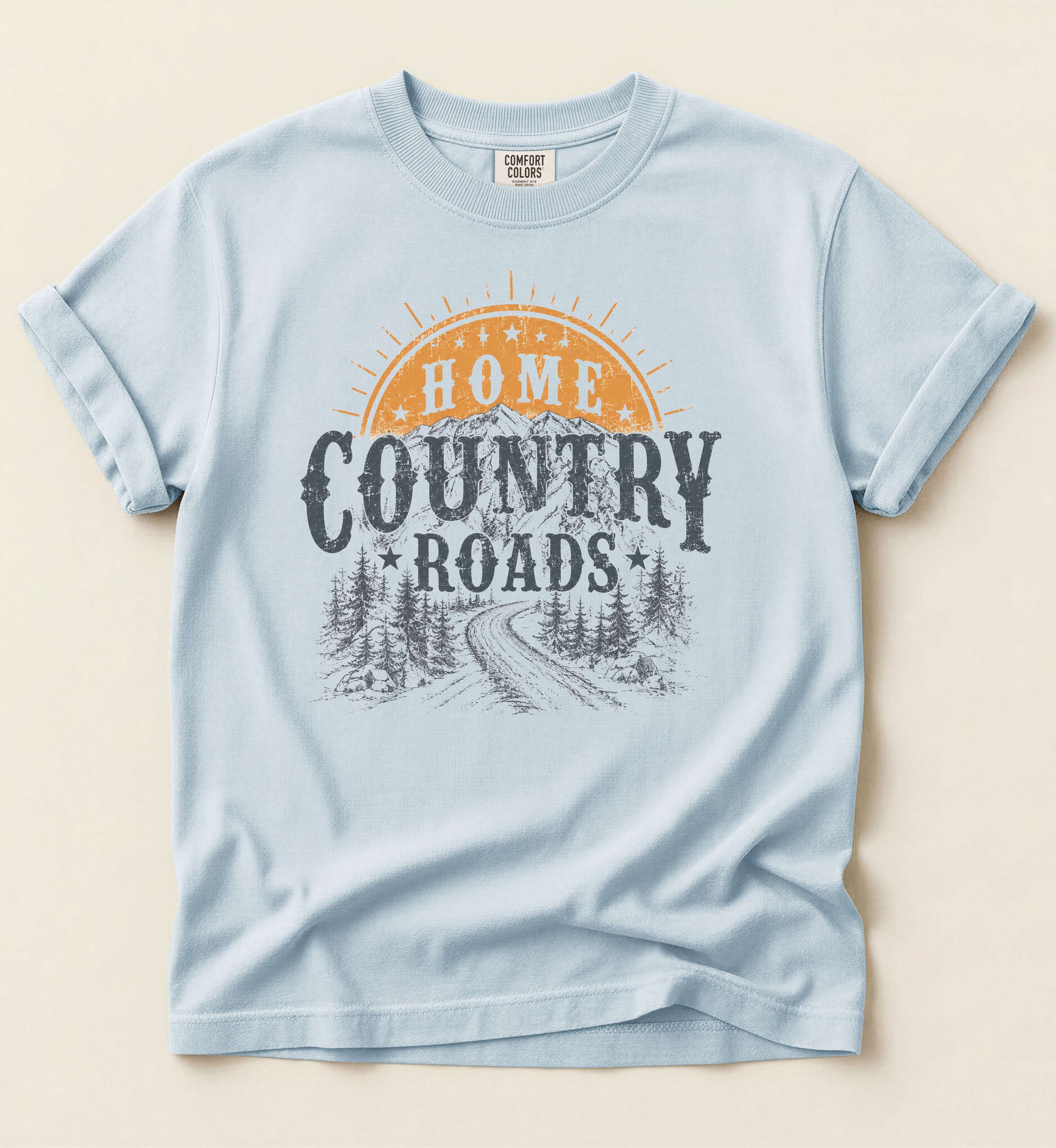 Home Country Roads Shirt – Vintage Country Lifestyle Graphic Tee
