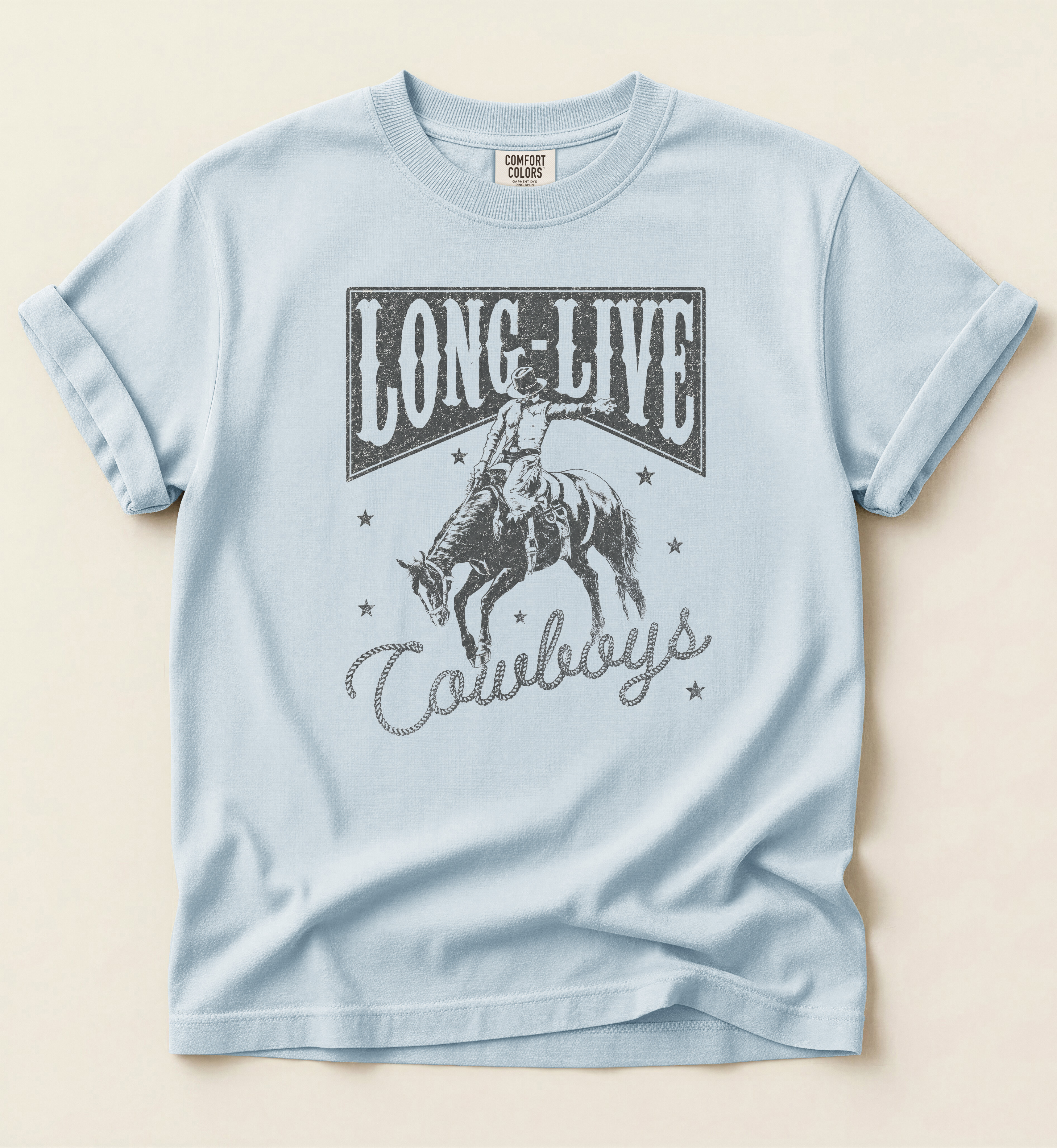 Long Live Cowboys Shirt – Vintage Western Rodeo Tee