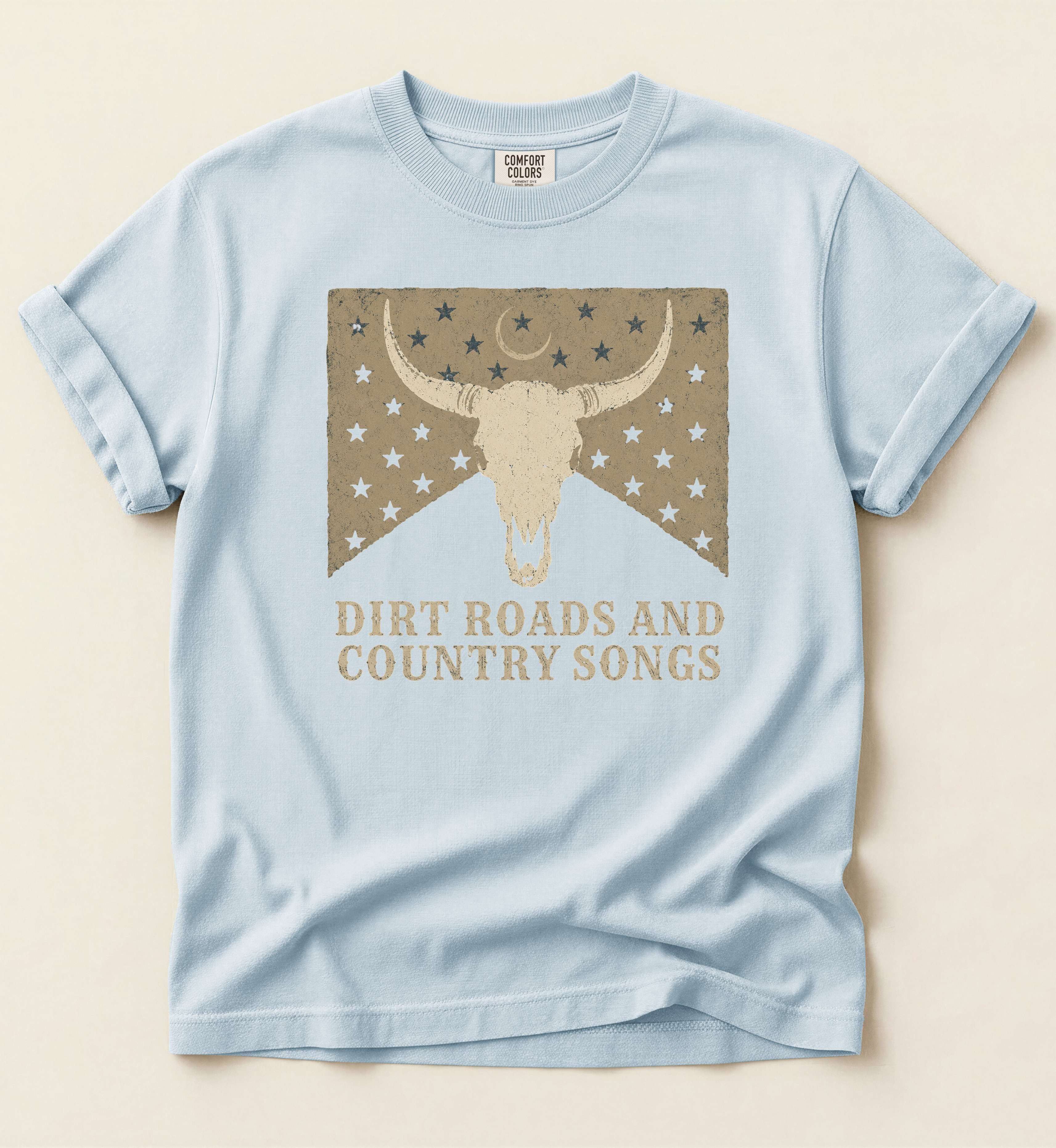 Dirt Roads And Country Songs – Vintage Country Music Tee