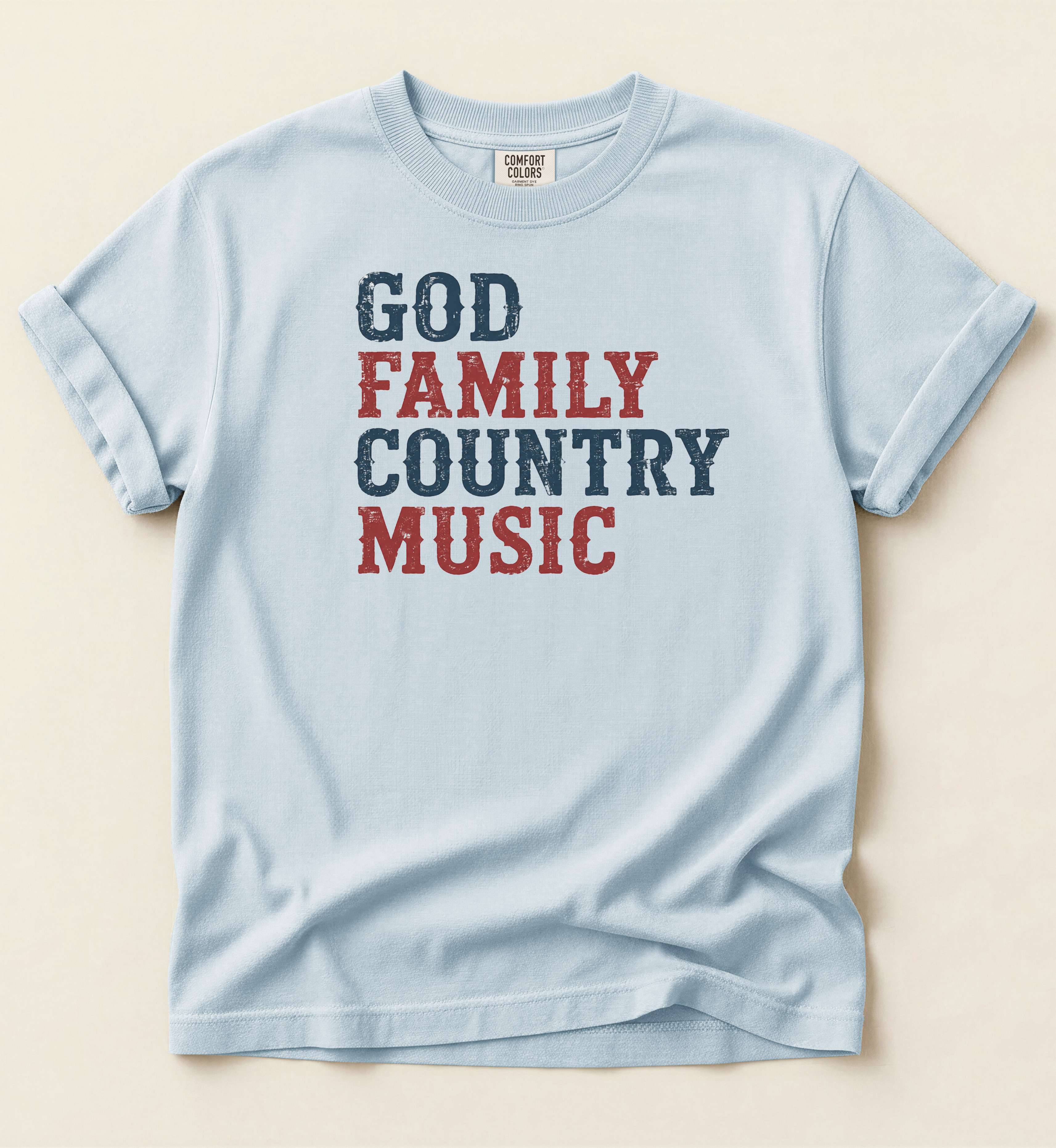 God Family Country Music T-Shirt