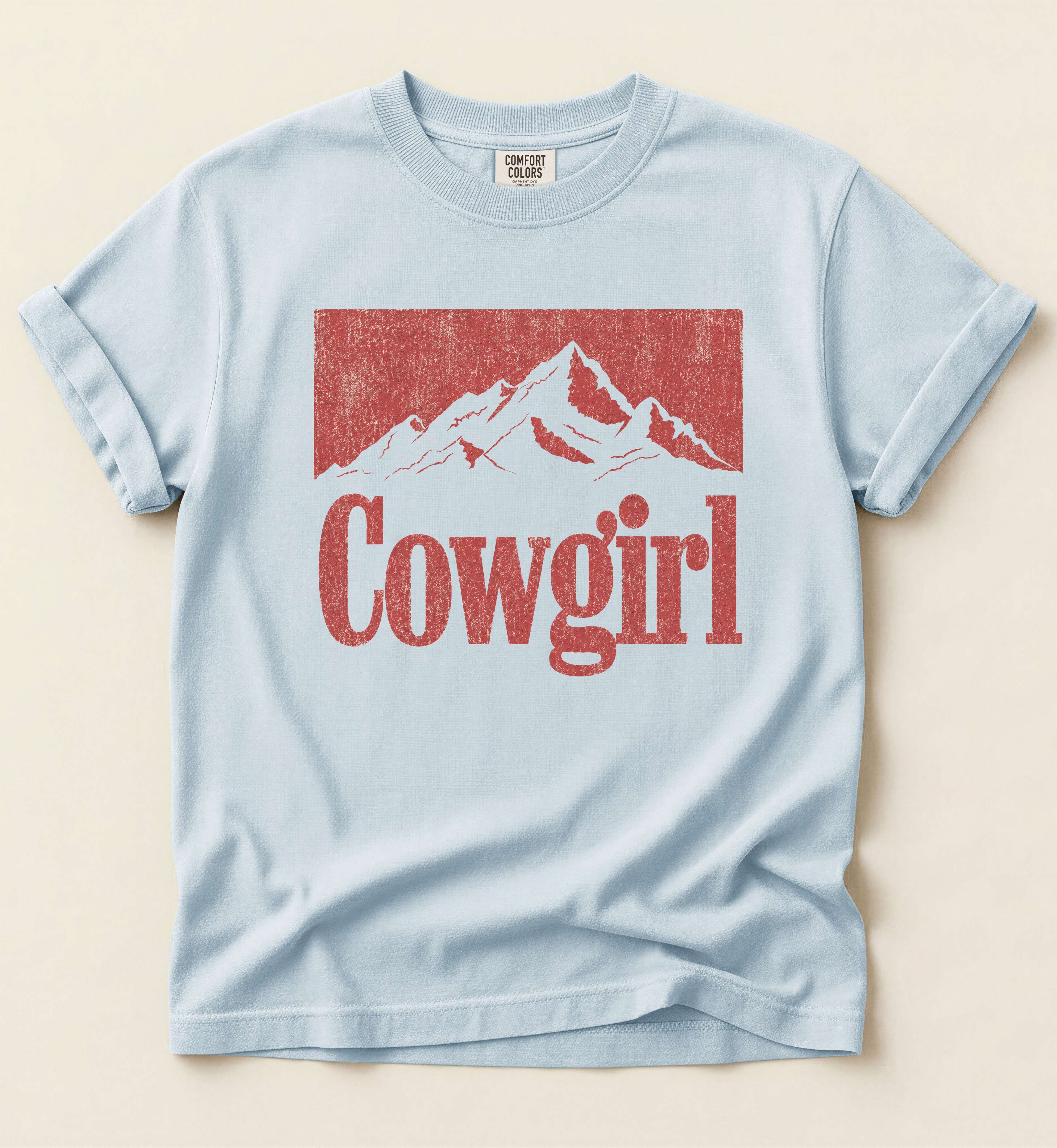 Cowgirl – Vintage Western Mountain Tee