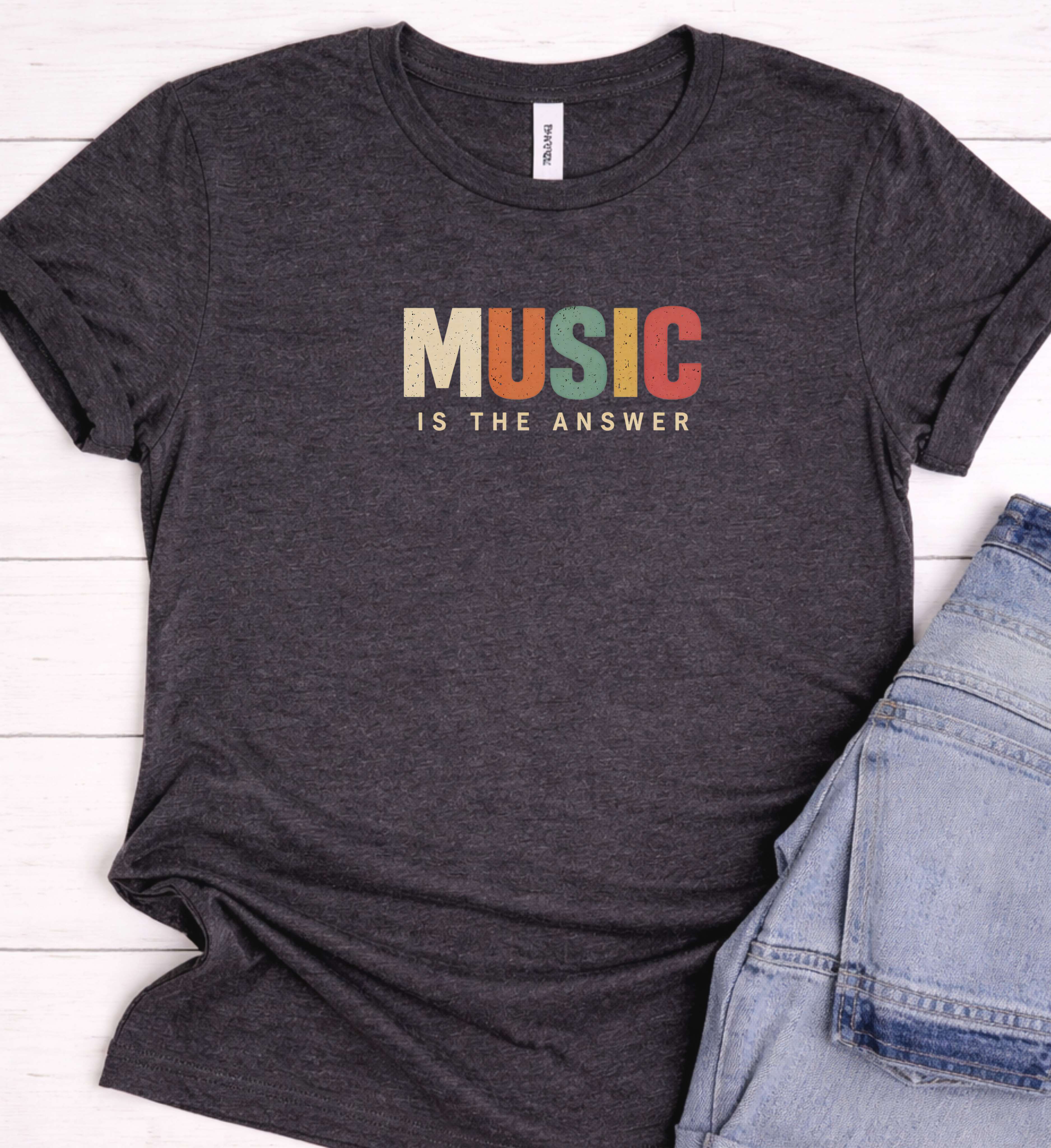 Music Is The Answer Shirt – Retro Music Lover Tee