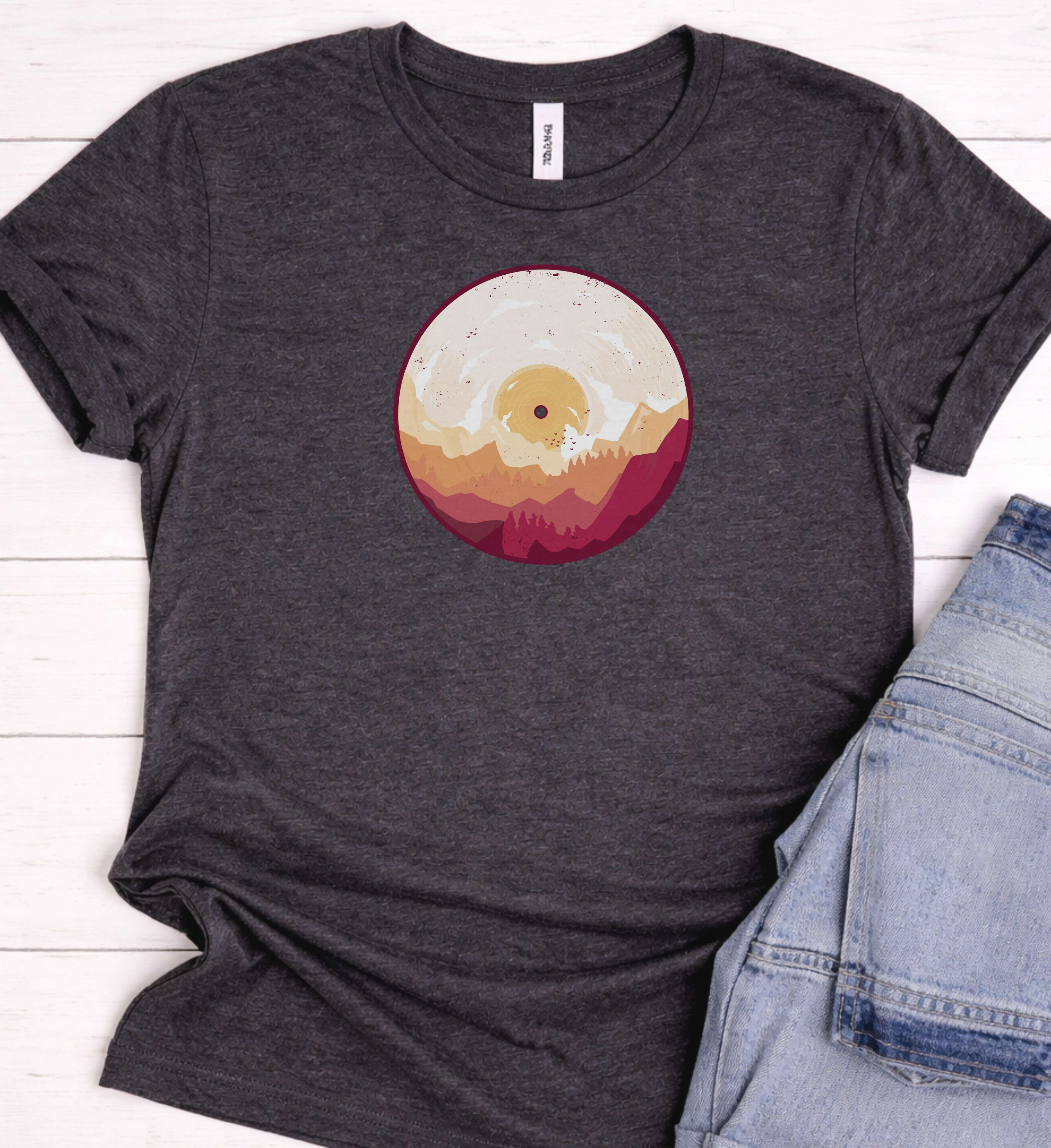 Vinyl Landscape Tee – Sound Meets Horizon