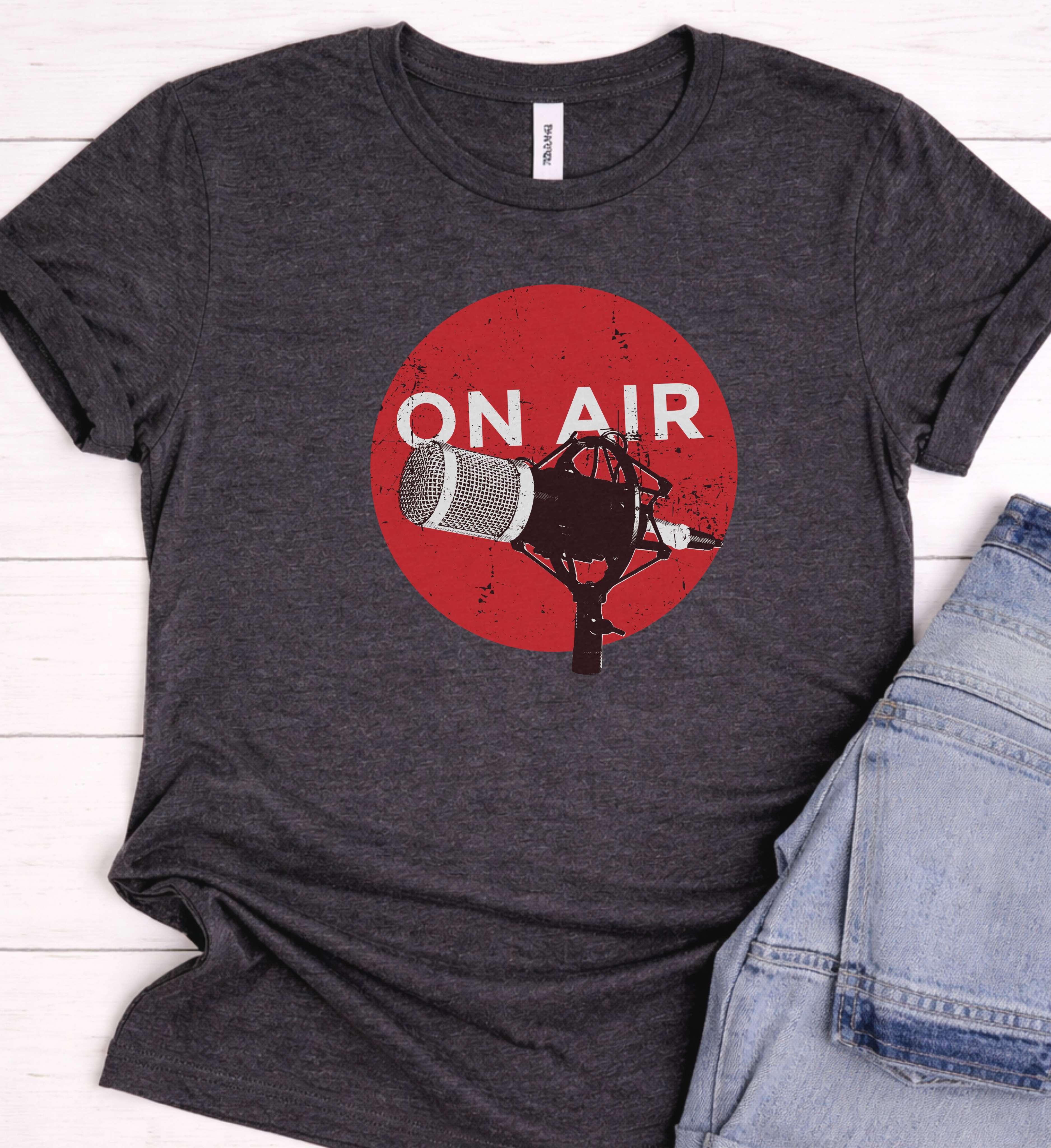 On Air Shirt – Podcast Microphone Graphic Tee