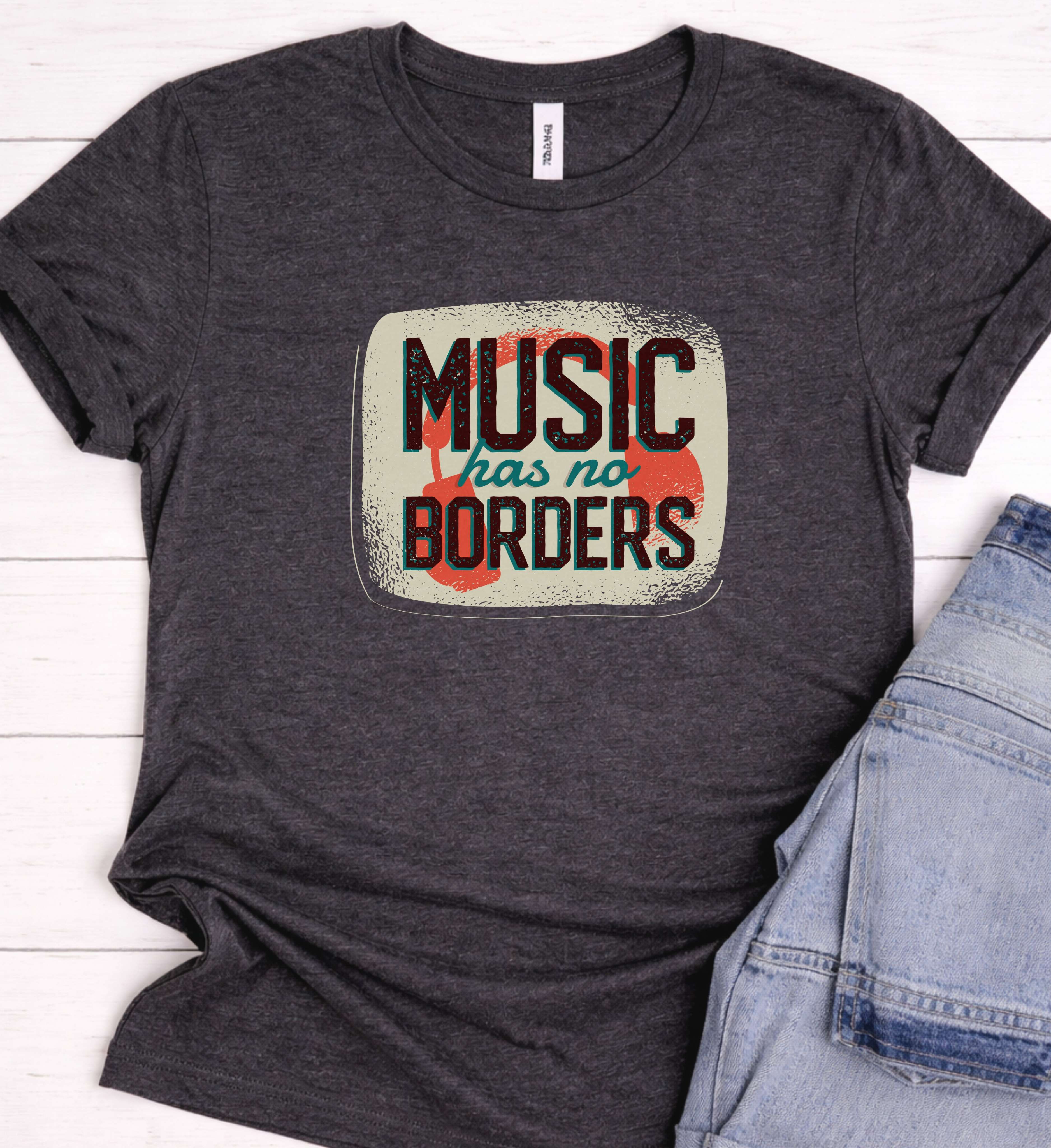 Music Has No Borders Tee – A Universal Message