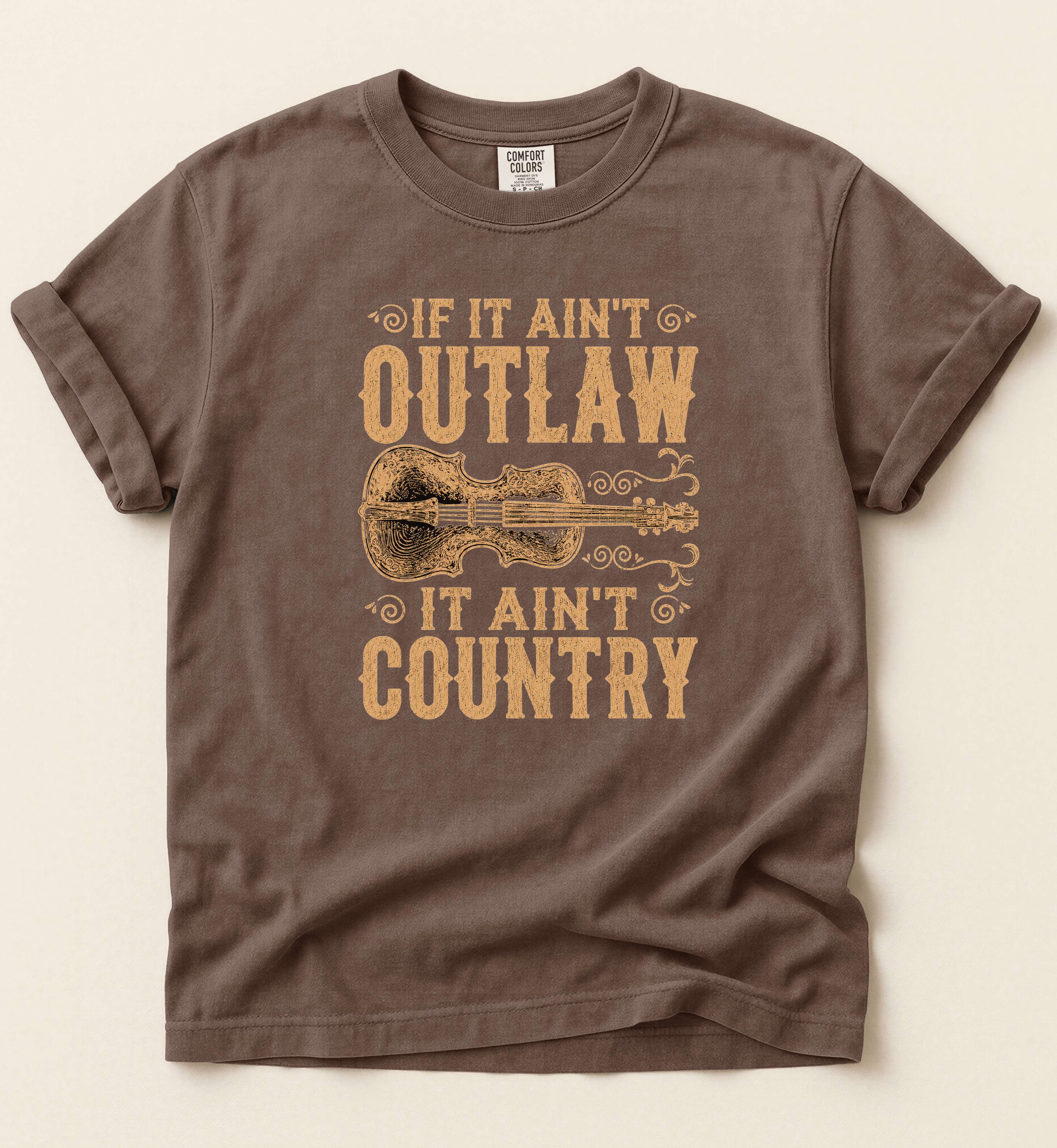 If It Ain't Outlaw It Ain't Country Shirt – Vintage Country Music Graphic Tee