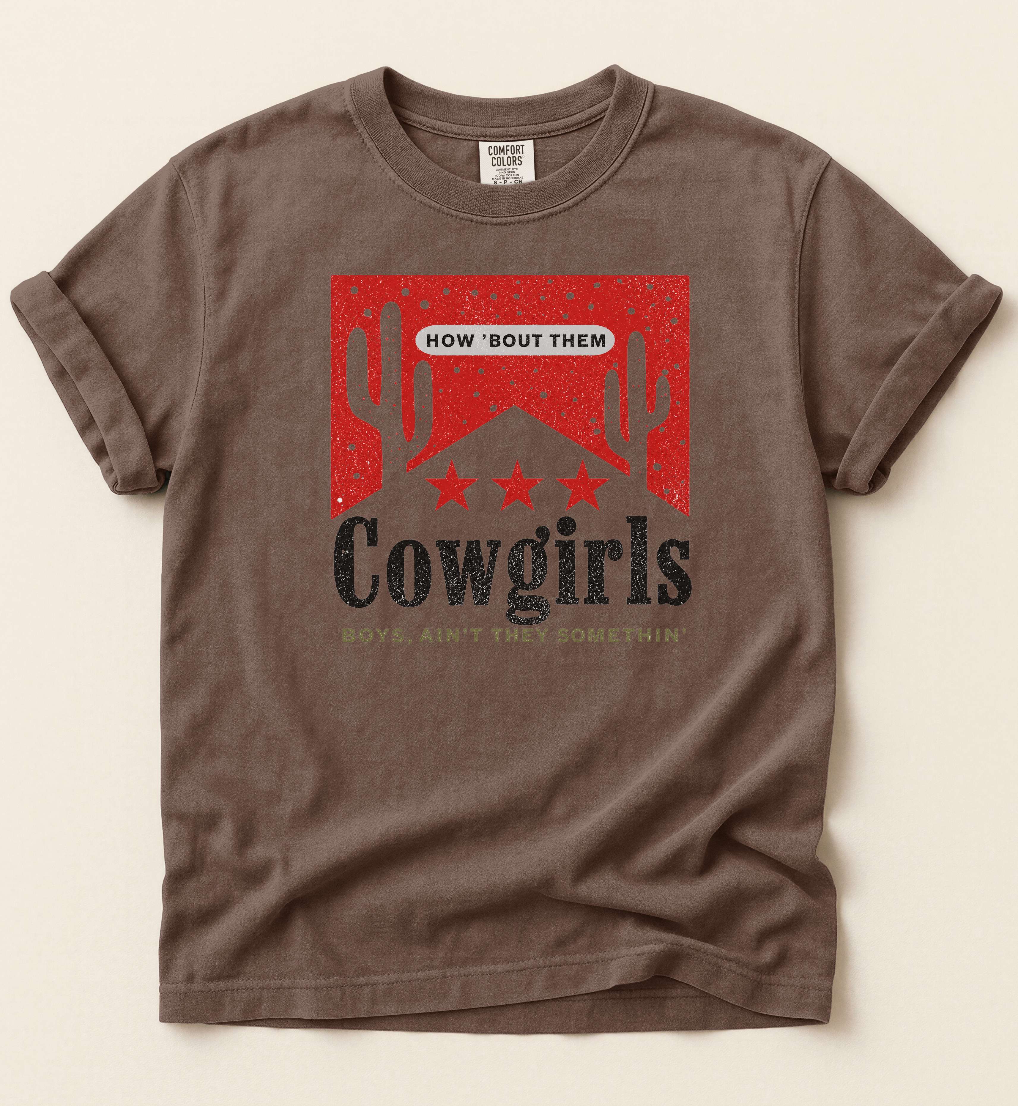 How 'Bout Them Cowgirls Shirt – Vintage Country Girl Graphic Tee