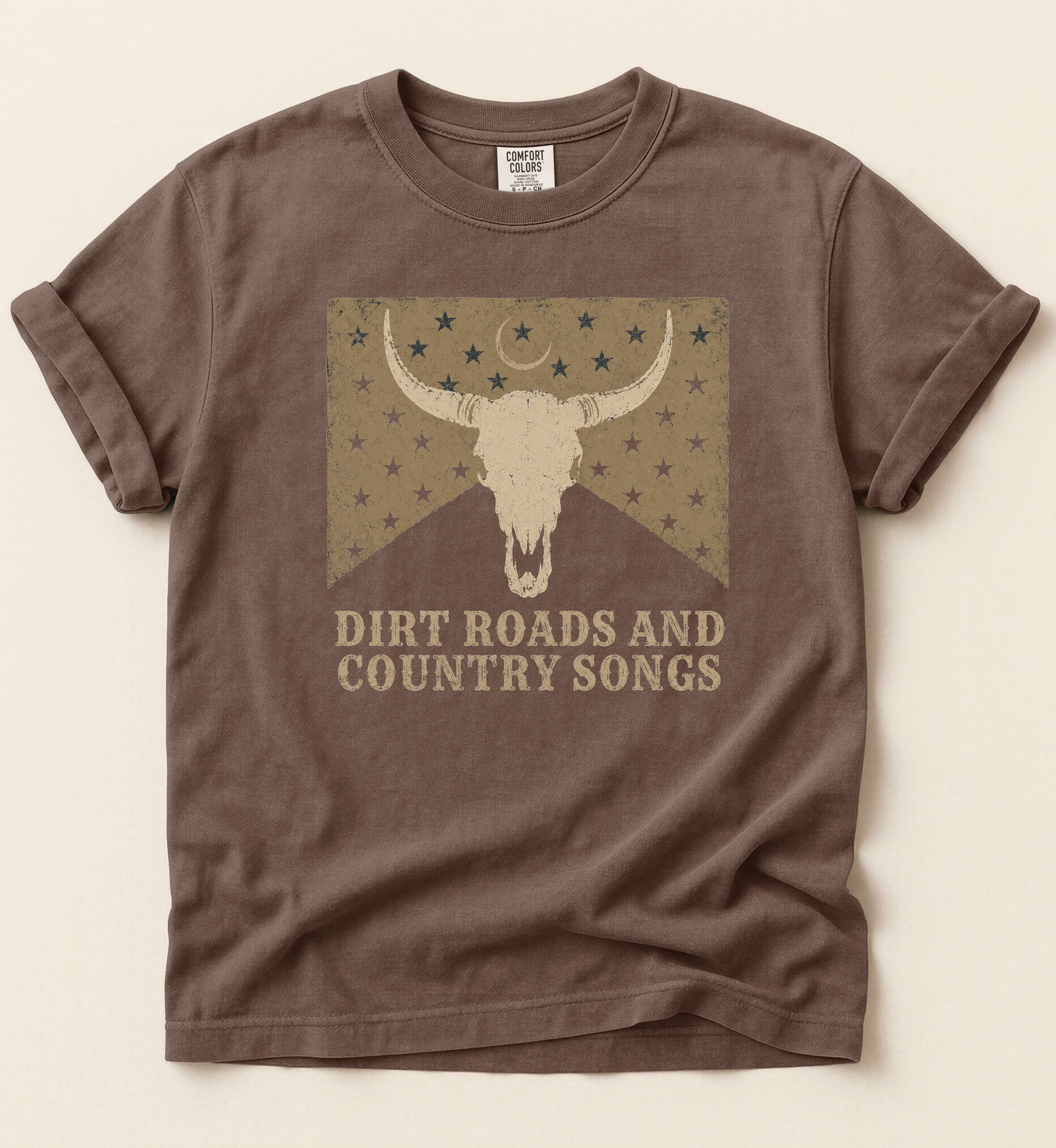 Dirt Roads And Country Songs – Vintage Country Music Tee