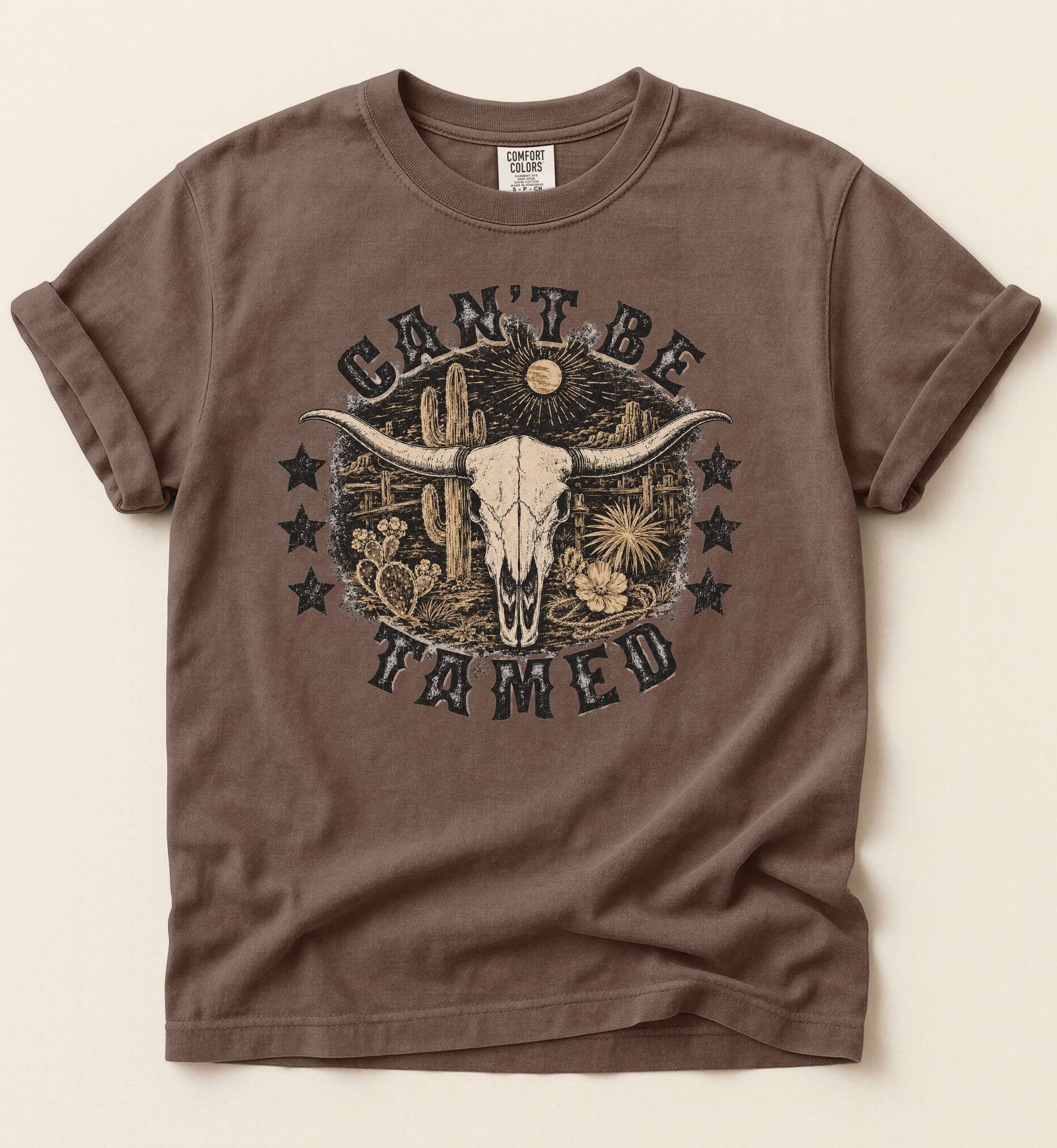 Can't Be Tamed – Western Outlaw Tee
