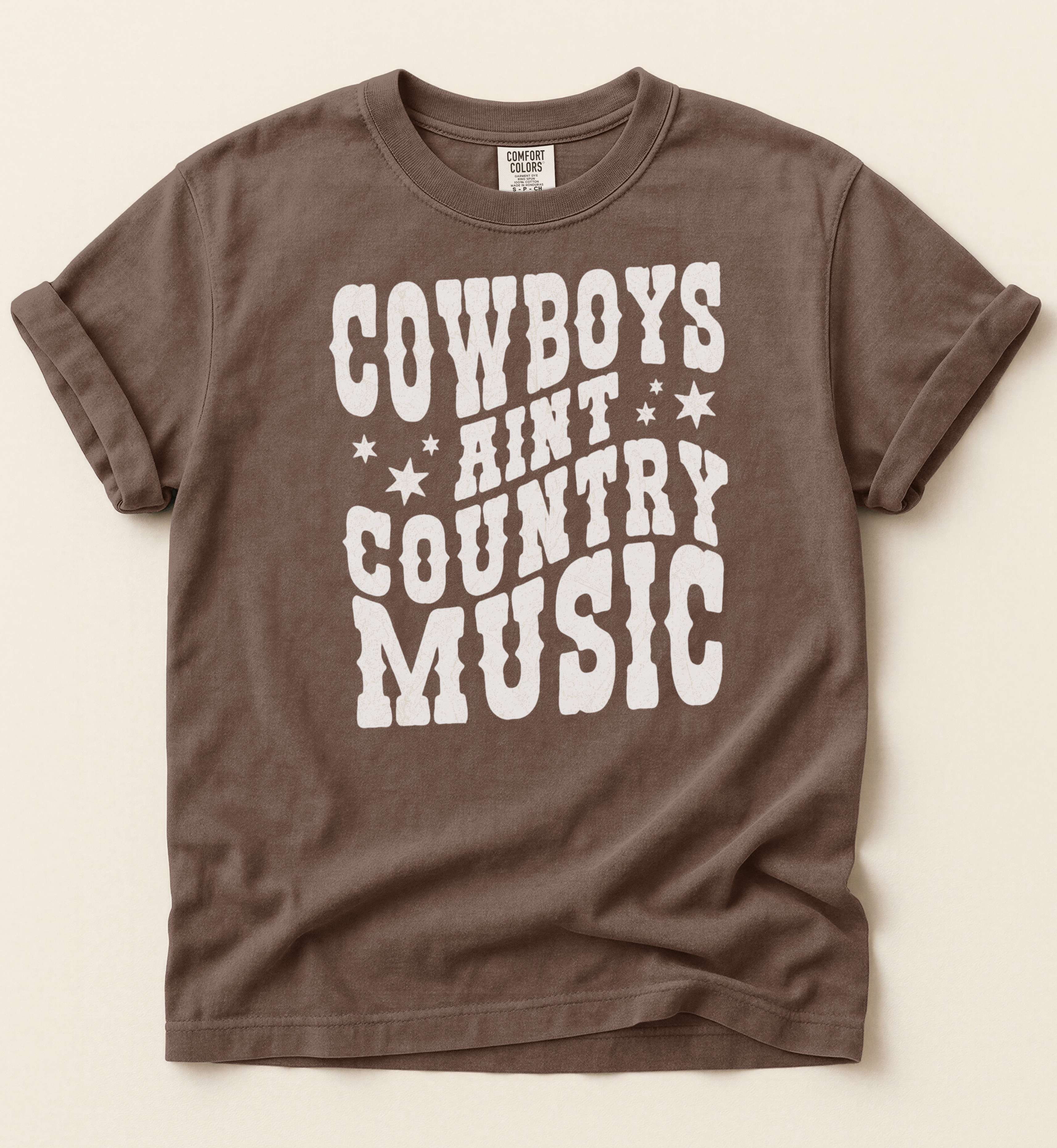 Cowboys Ain't Country Music – Vintage Western Statement Tee