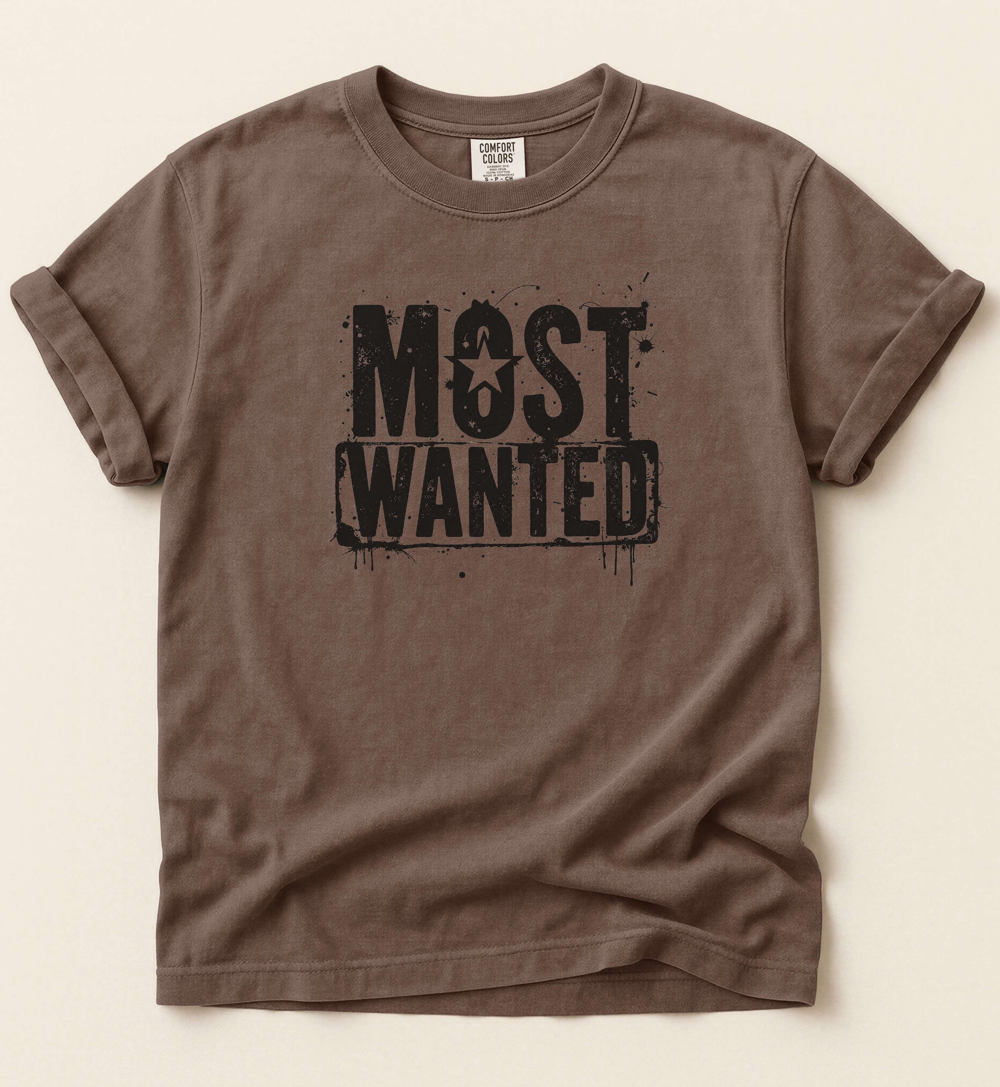 Most Wanted Shirt – Vintage Outlaw Country Graphic Tee