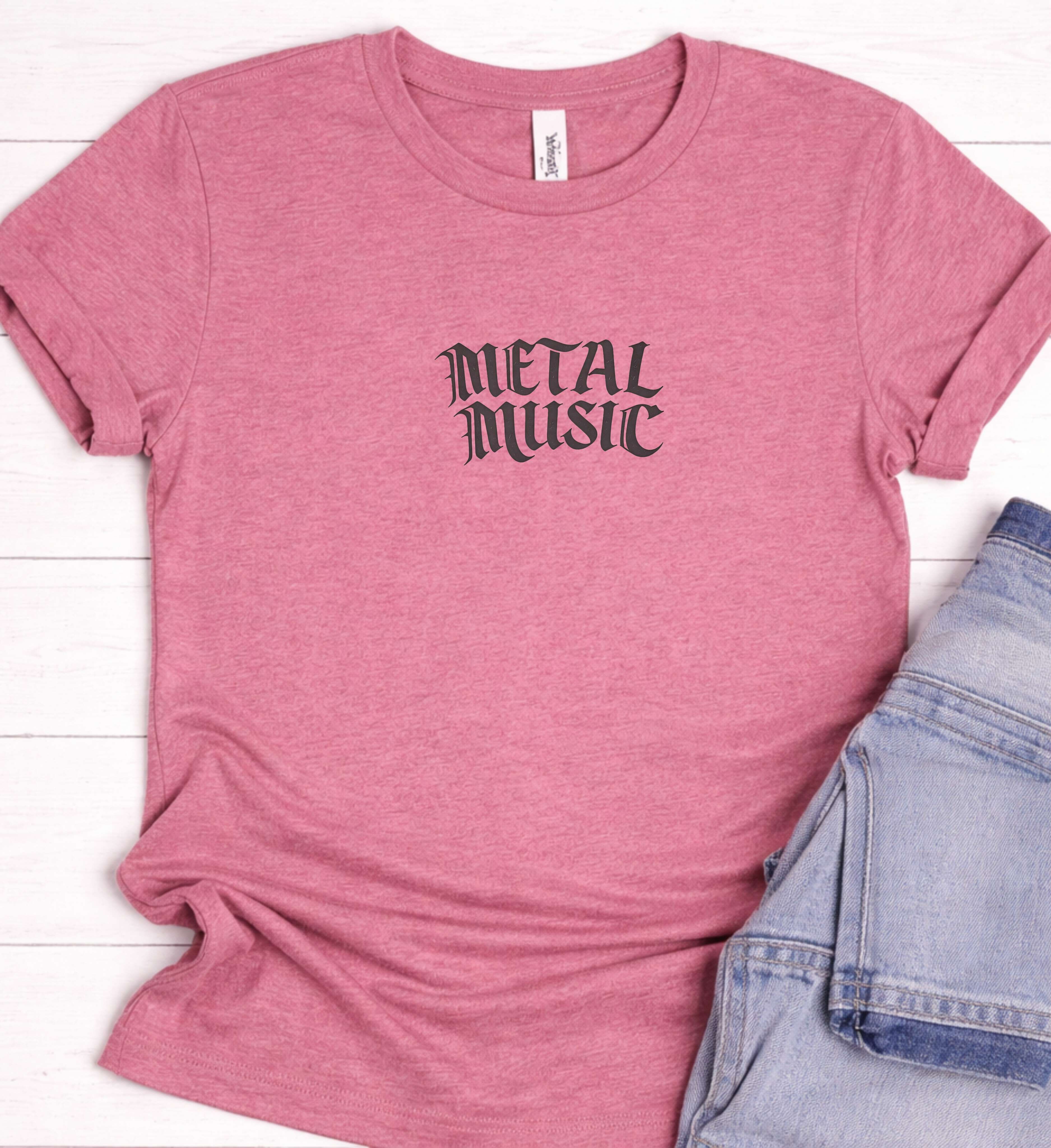 Metal Music Shirt – Gothic Heavy Metal Graphic Tee