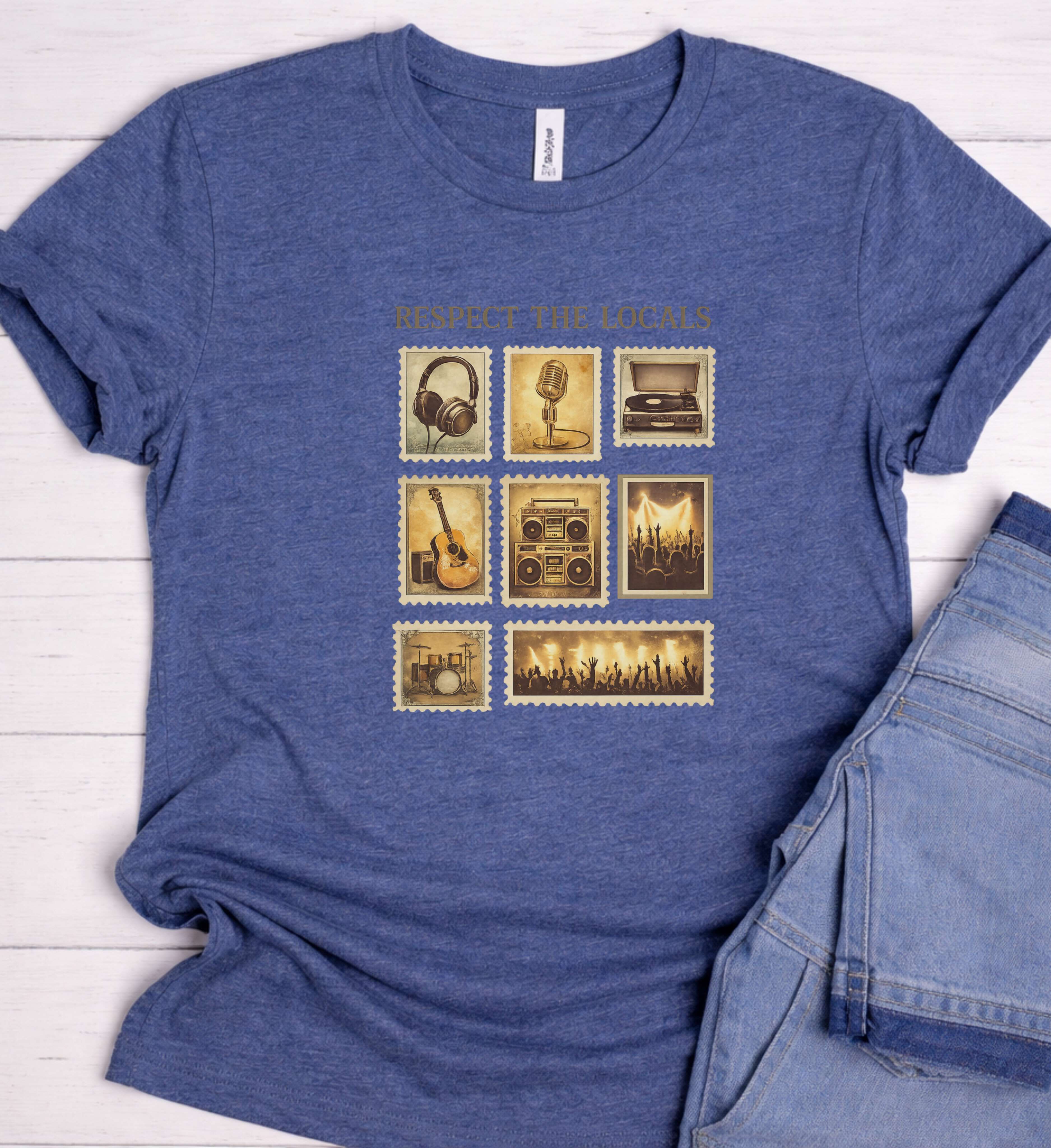 Respect The Locals Shirt – Vintage Music Graphic Tee