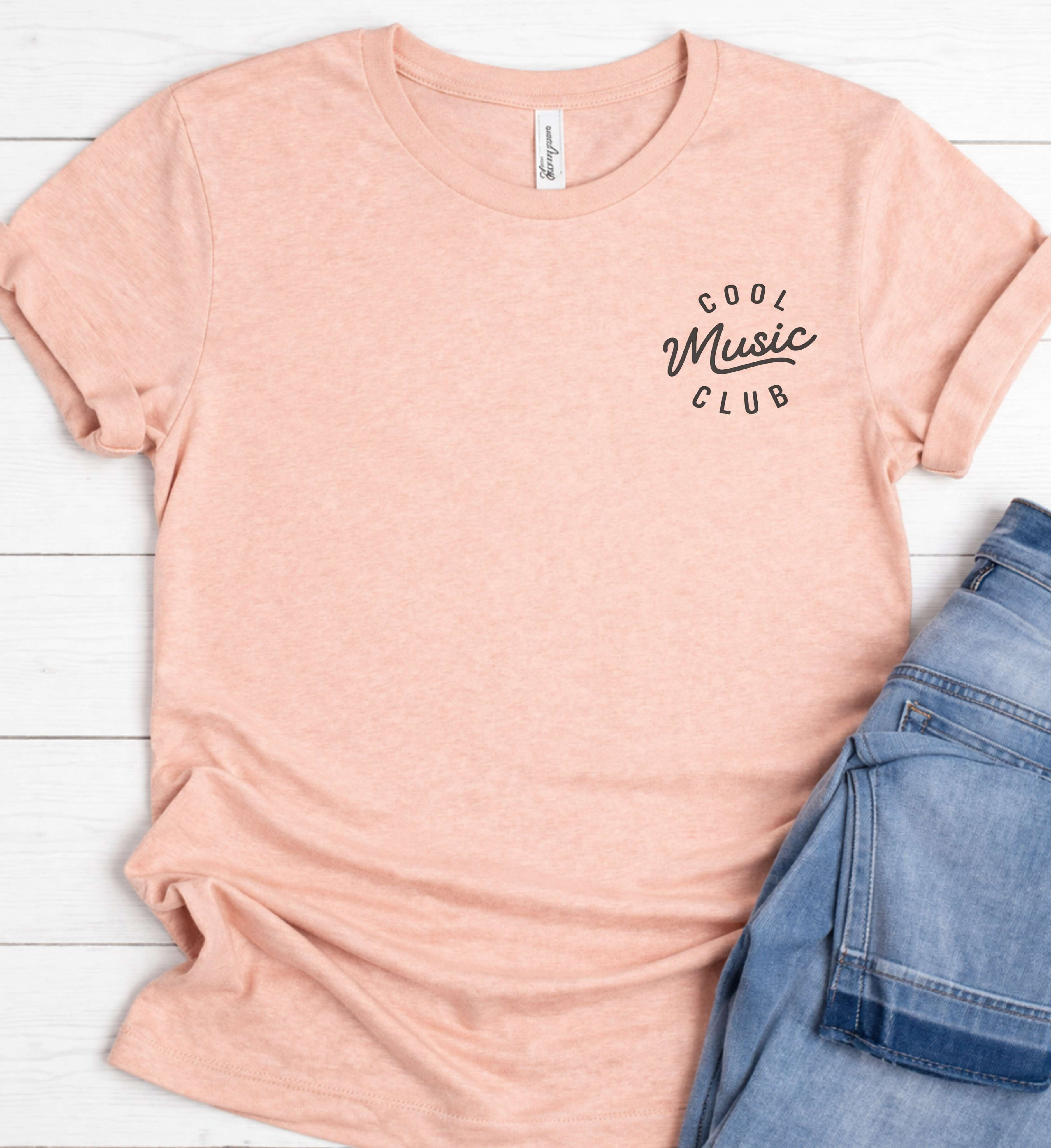 Cool Music Club Shirt – Minimalist Music Tee