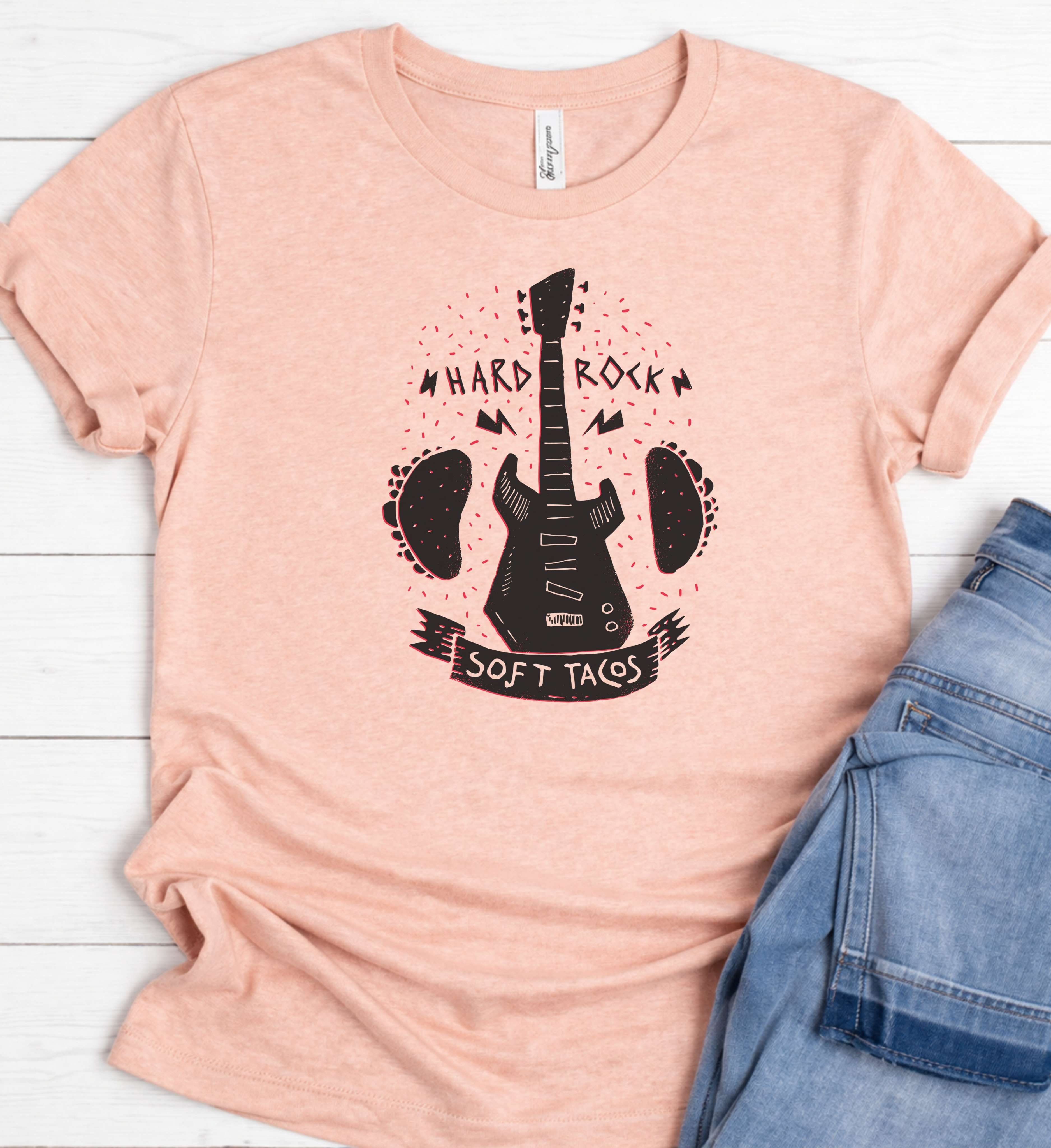 Hard Rock Soft Tacos Shirt – Funny Rock Music Tee
