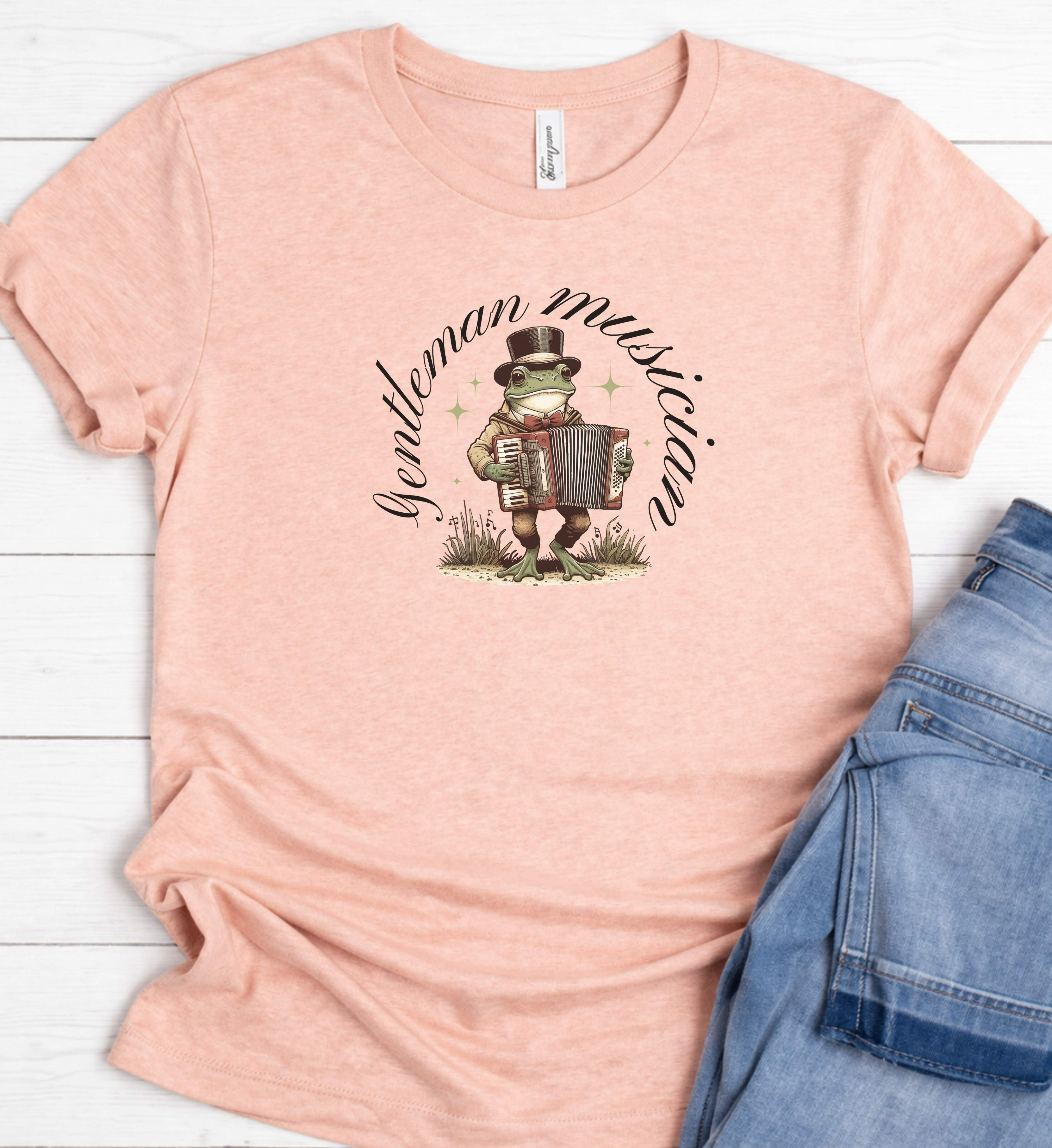 Funny Frog Music Shirt – Accordion Frog Tee
