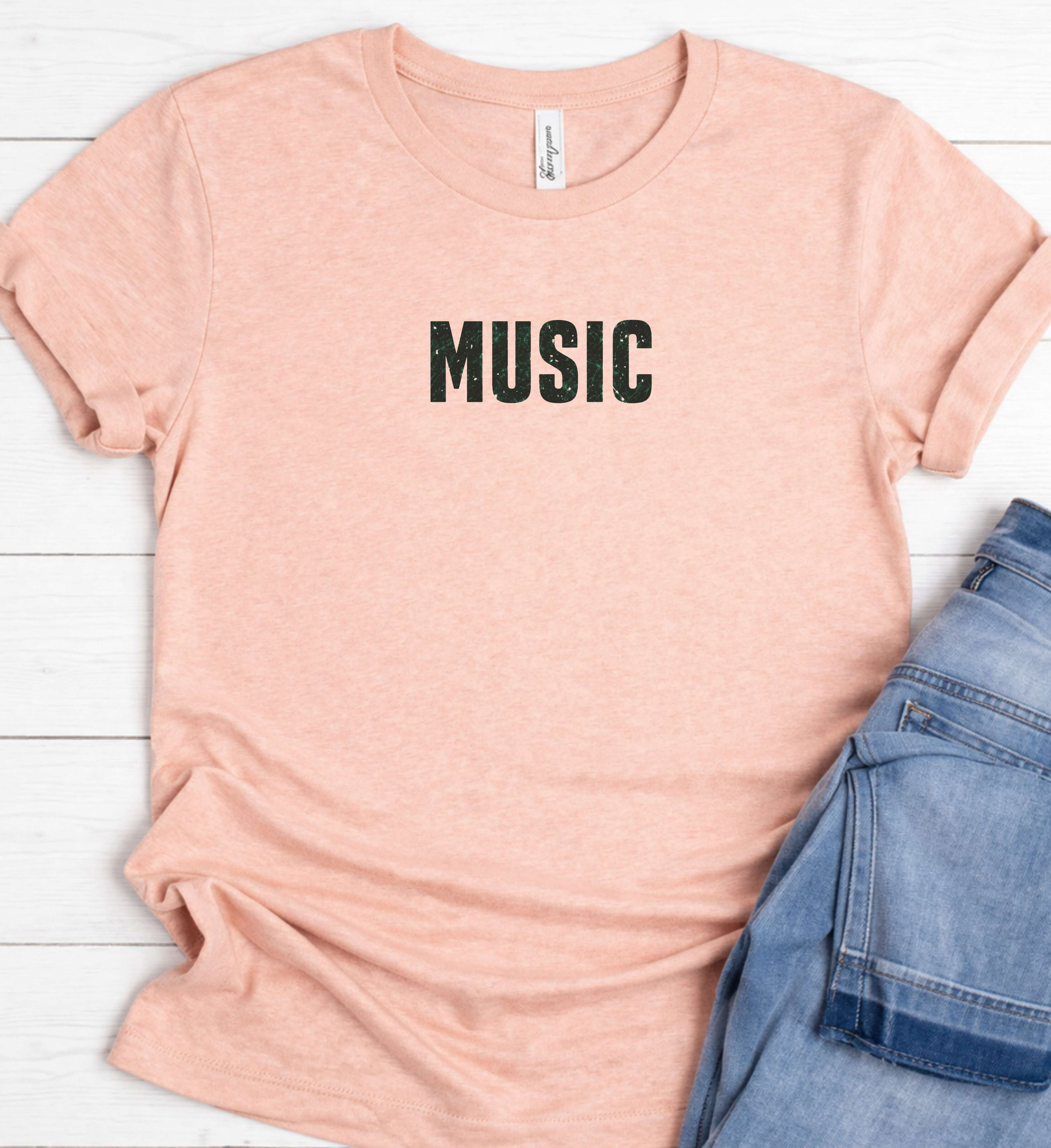 Bold Music Shirt – Minimalist Streetwear Tee