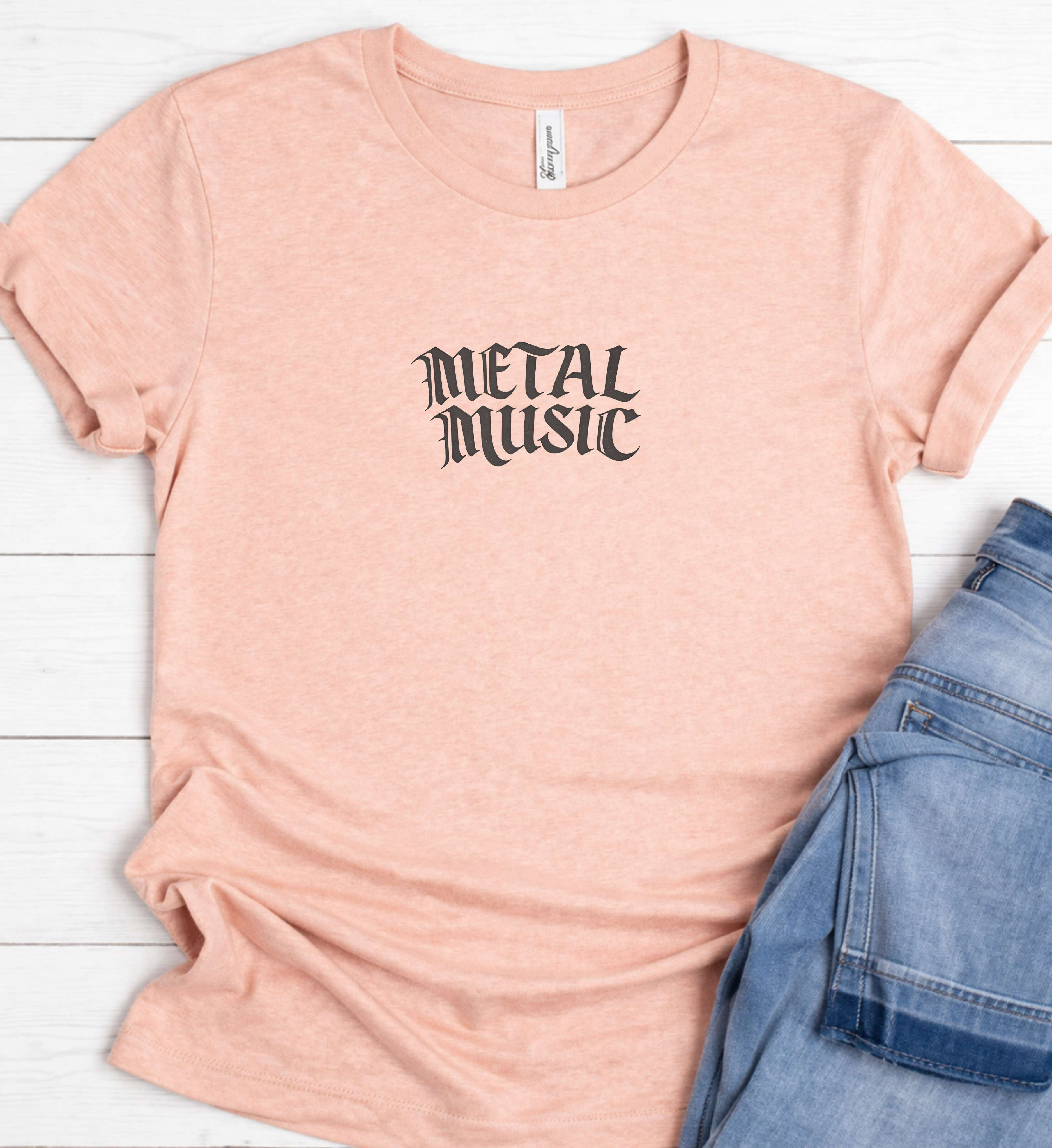 Metal Music Shirt – Gothic Heavy Metal Graphic Tee