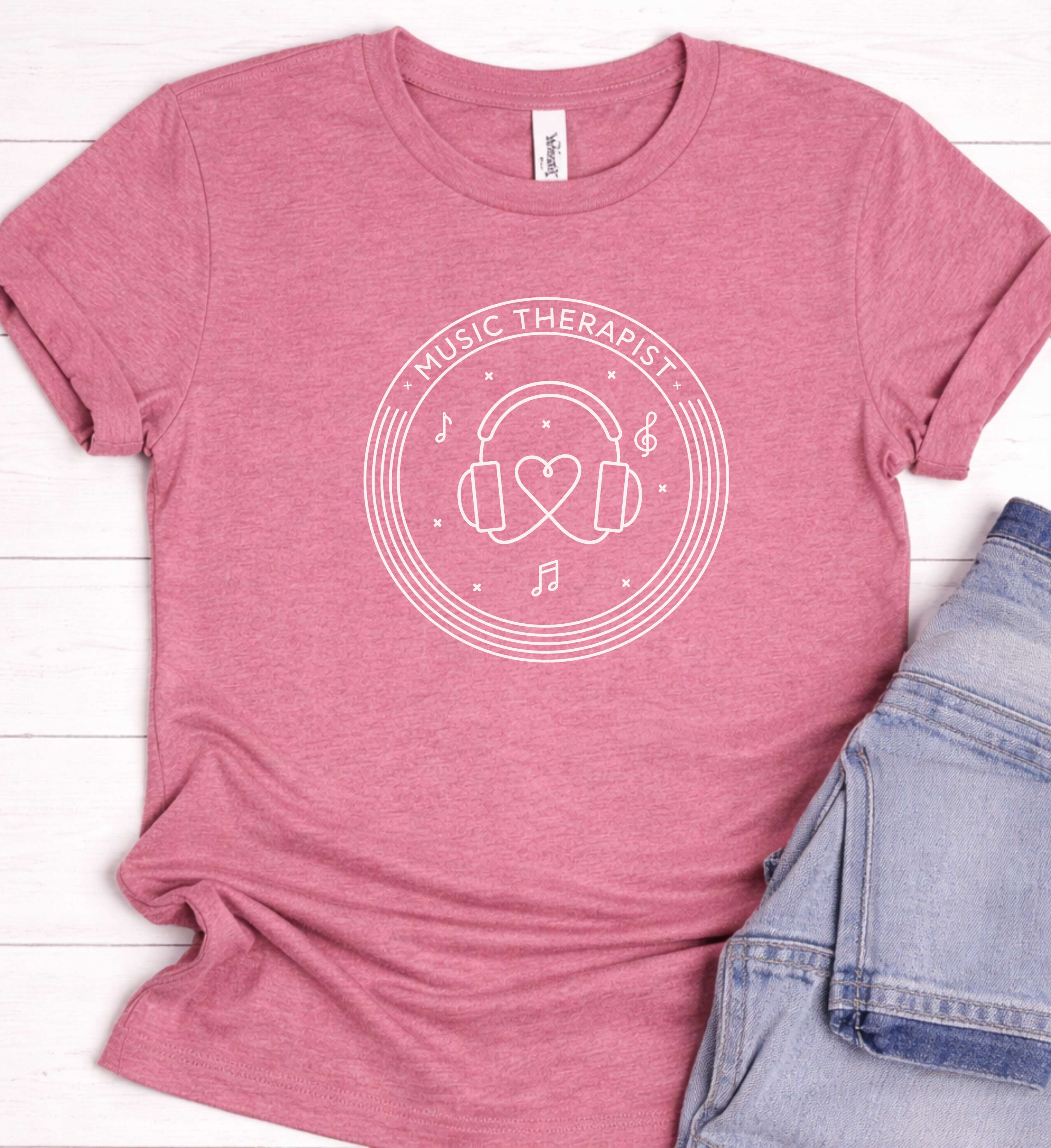 Music Therapist Shirt - Healing Through Sound.