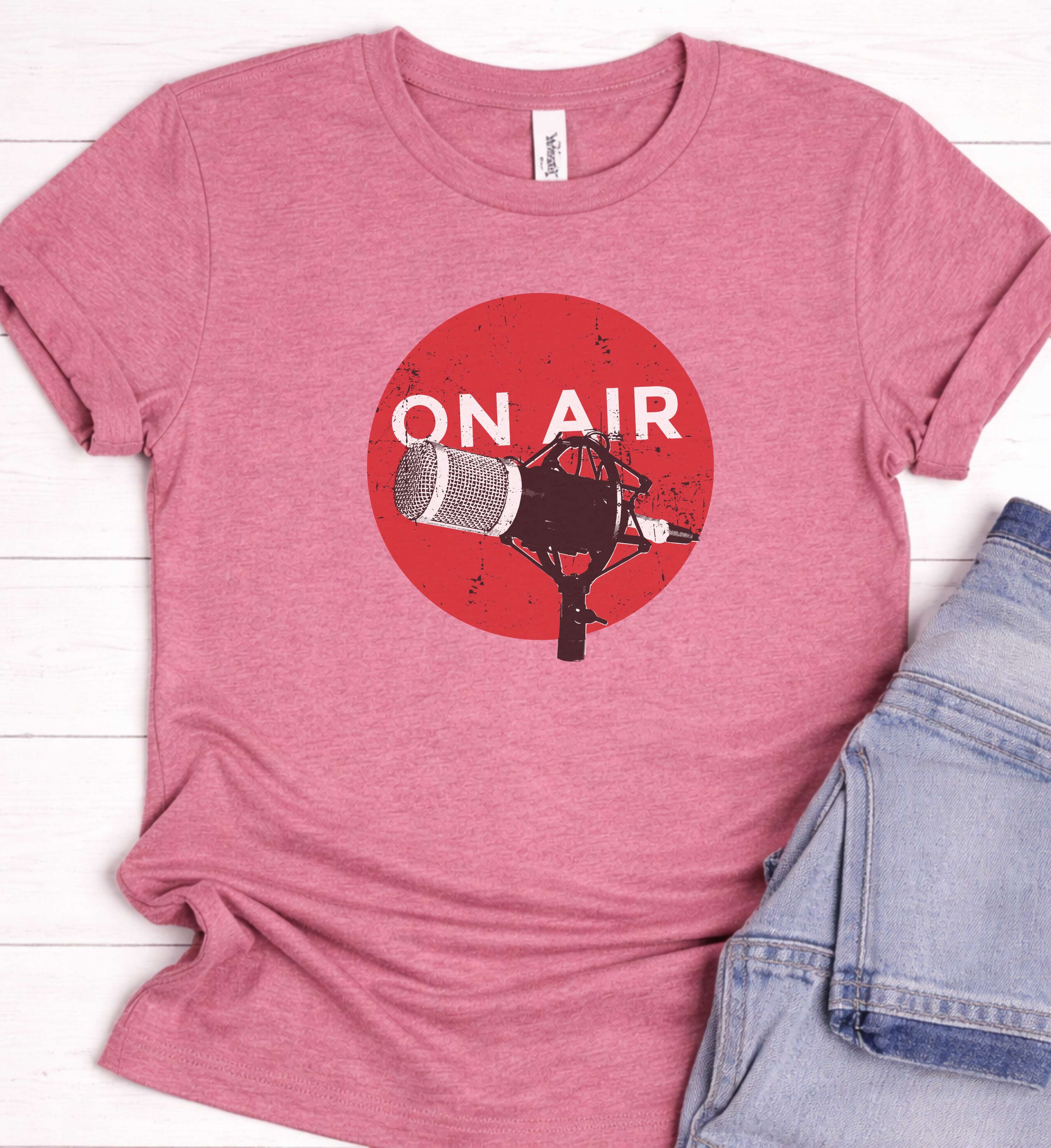 On Air Shirt – Podcast Microphone Graphic Tee