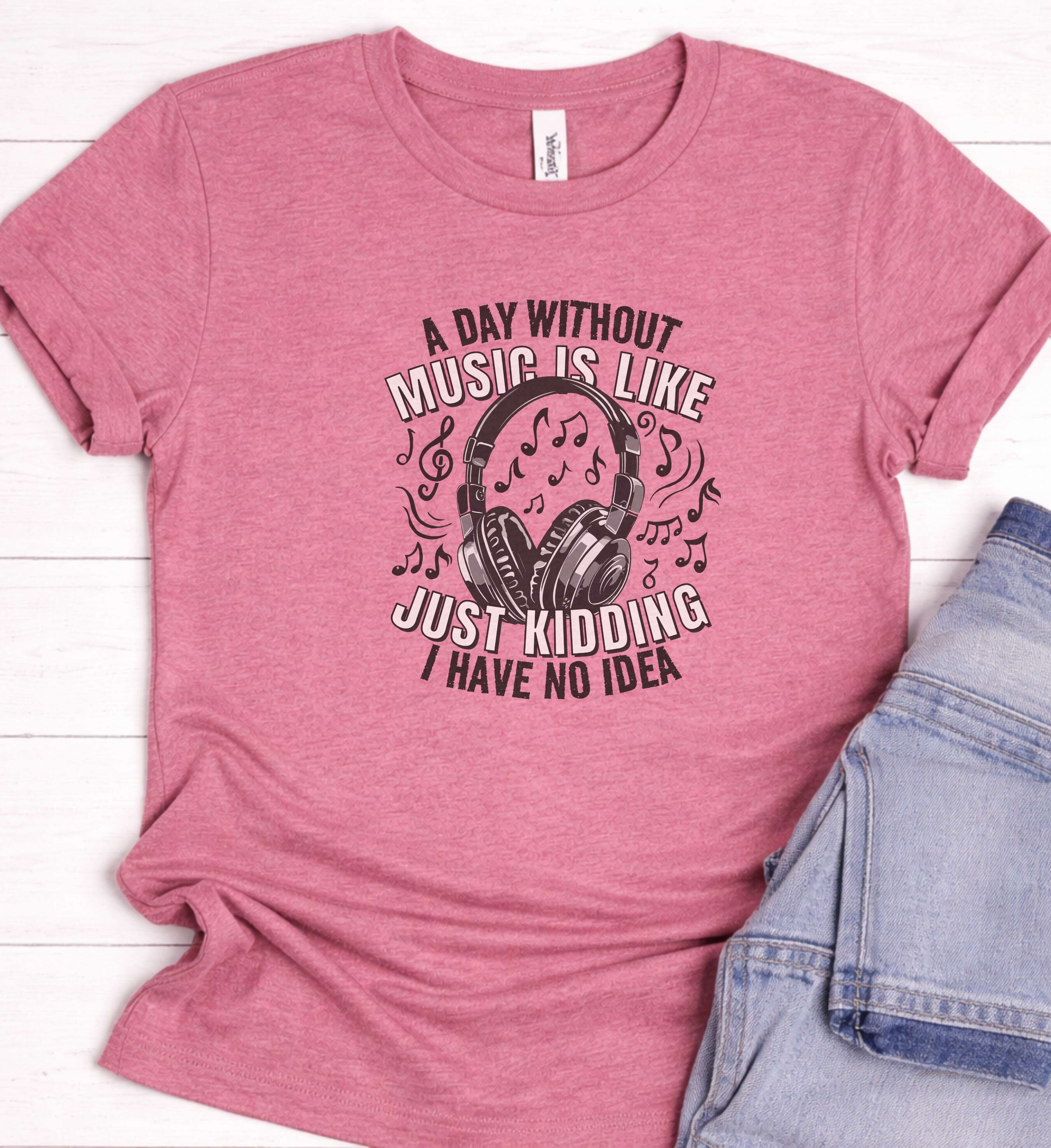 Music Is Life Headphone Shirt