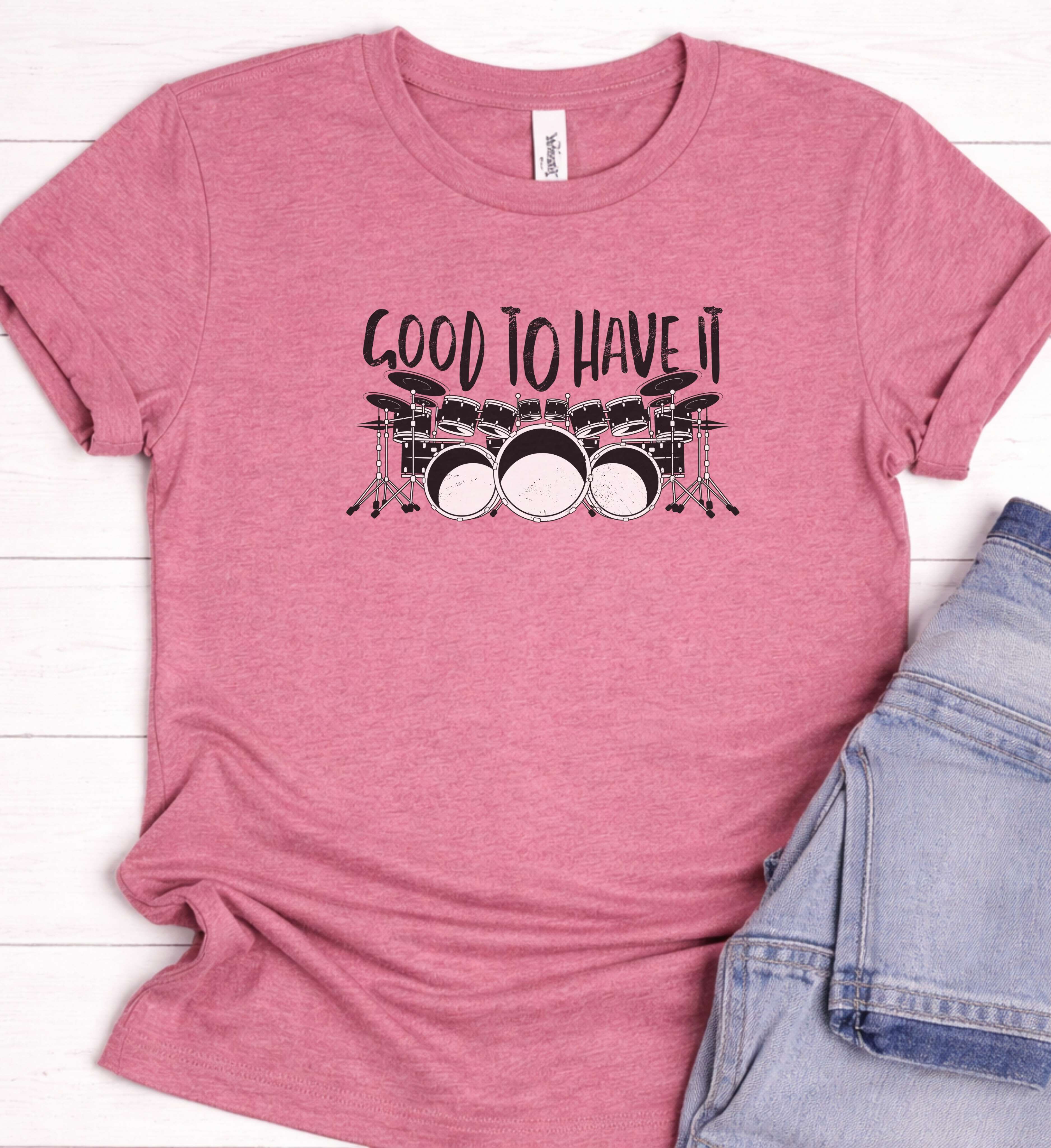 Drummer Shirt – Drum Kit Music Graphic Tee