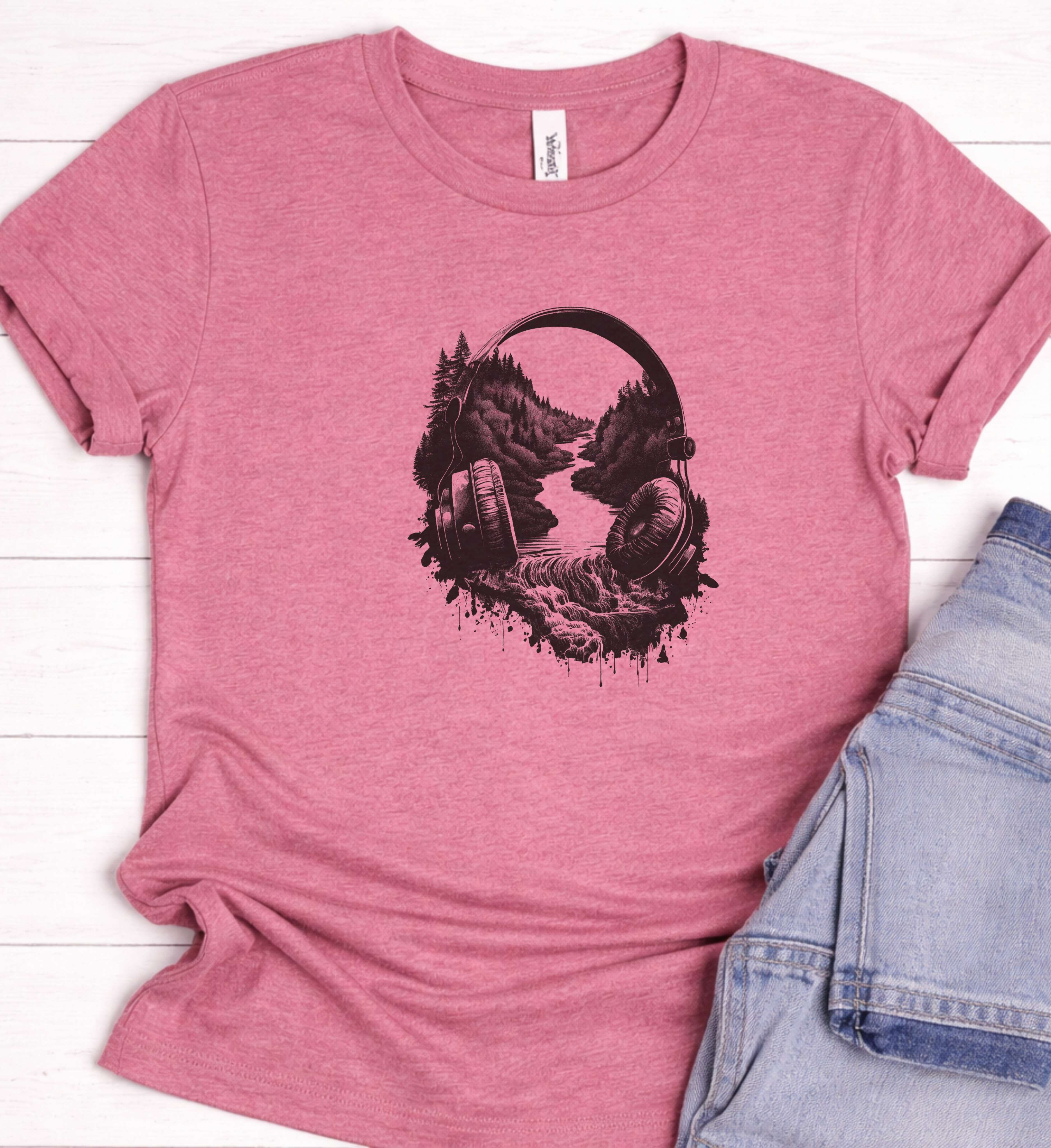 Soundscape Headphone Shirt – Where Music Meets Nature