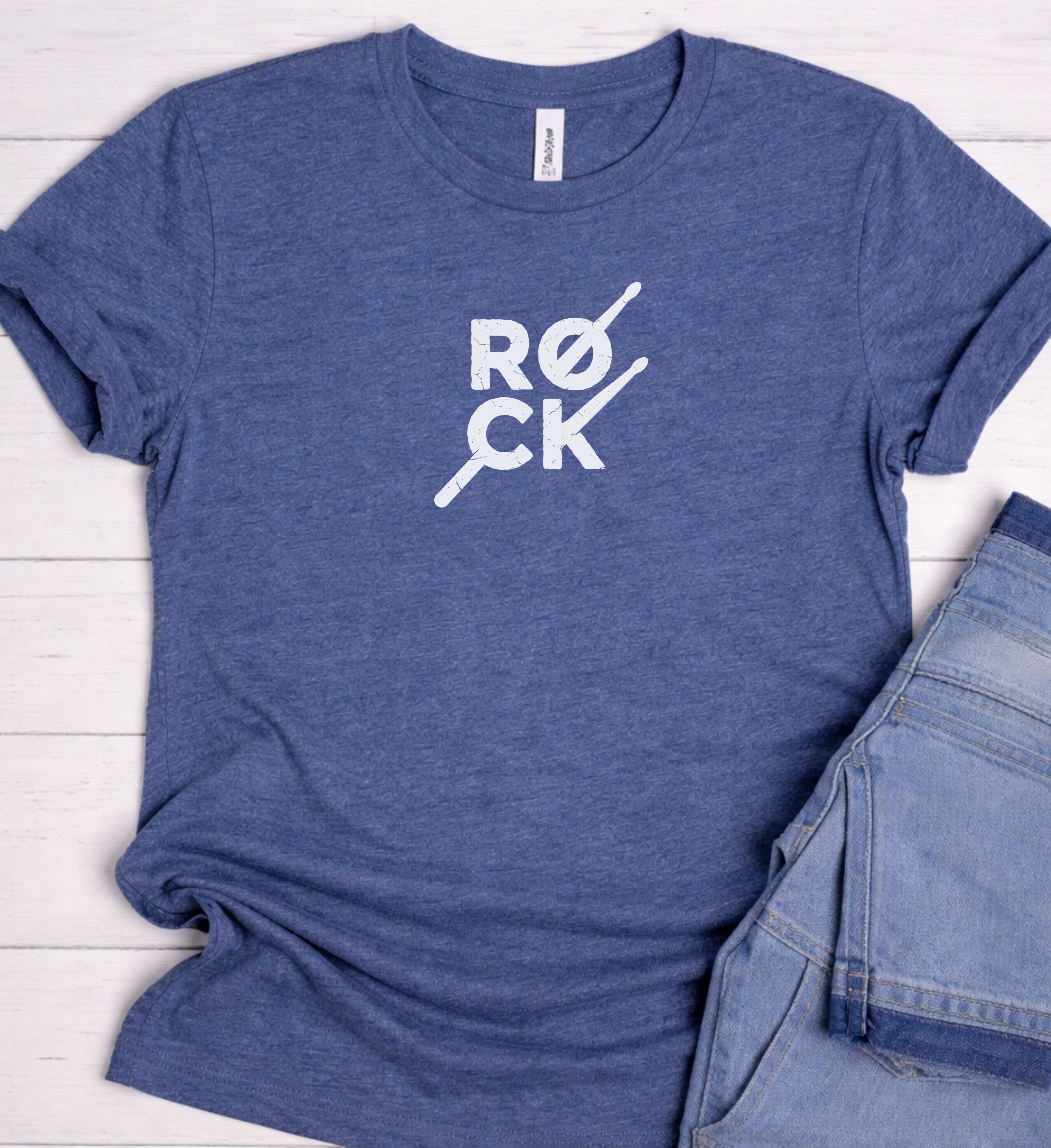 Rock Music Shirt – Minimal Grunge Graphic Tee